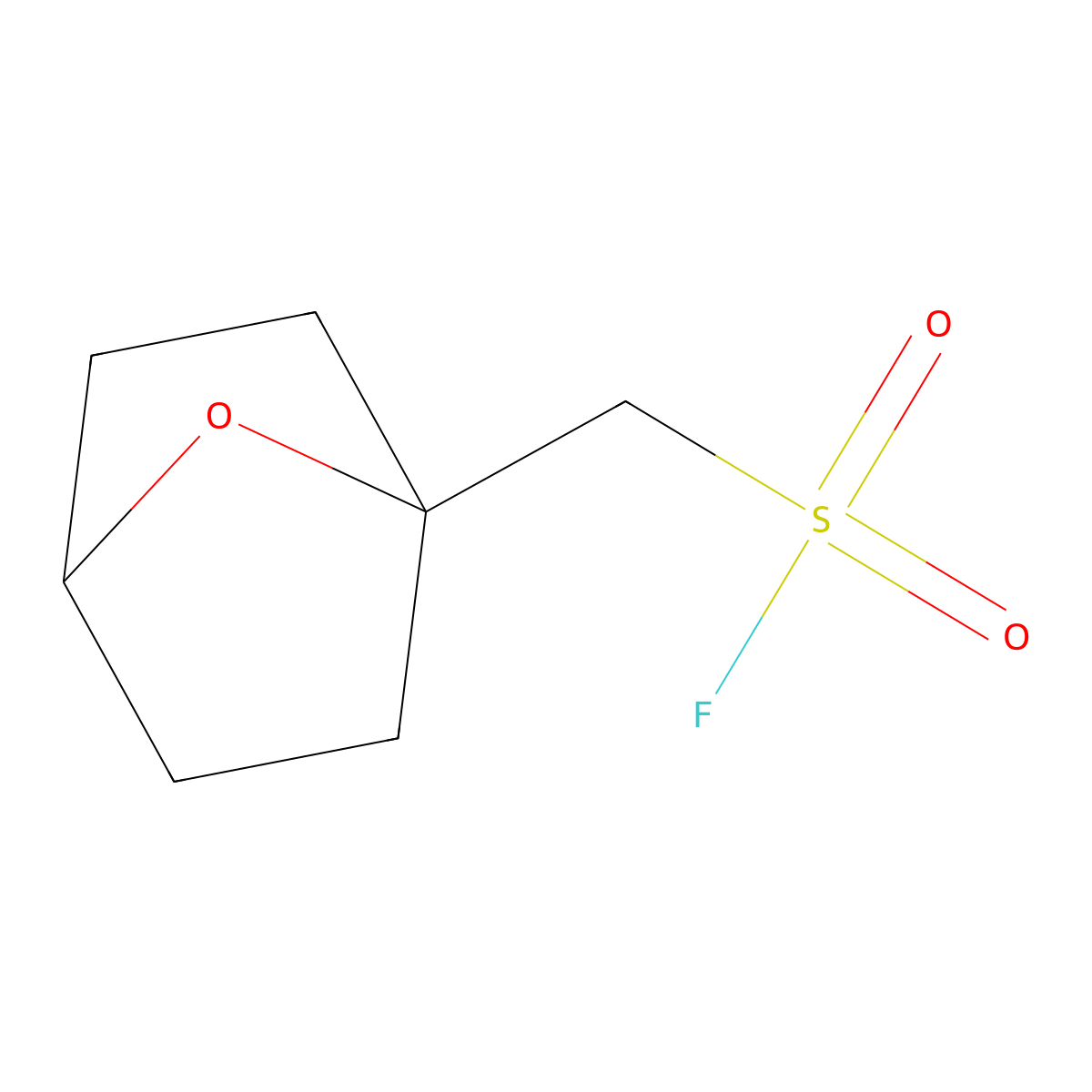 {7-Oxabicyclo[2.2.1]heptan-1-yl}methanesulfonyl fluoride molecular structure, CAS 2138428-28-9