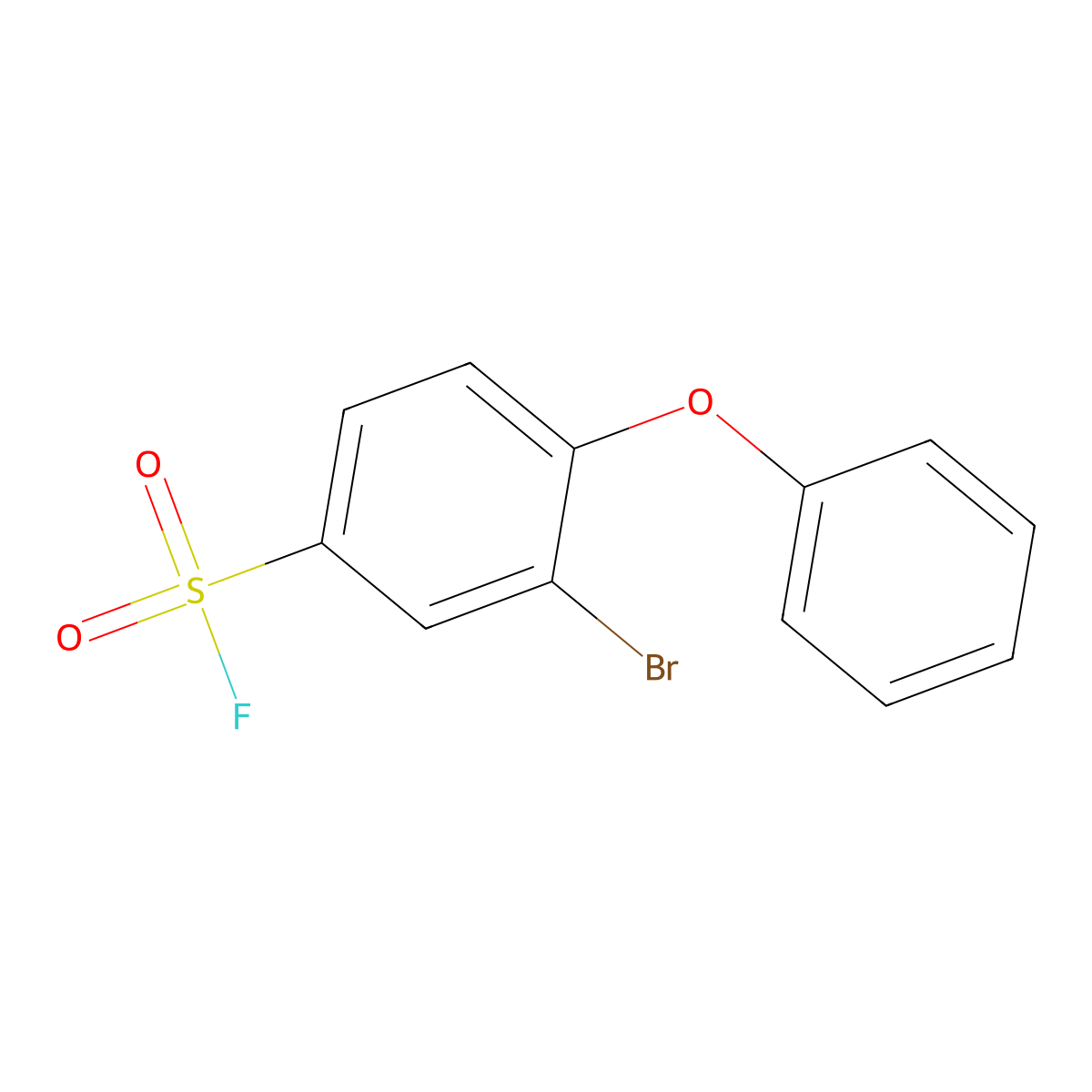 3-Bromo-4-phenoxybenzene-1-sulfonyl fluoride molecular structure, CAS 2138428-42-7