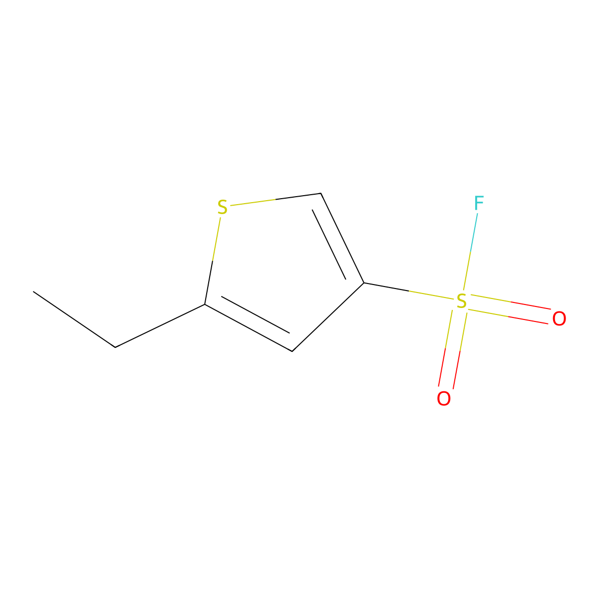 5-Ethylthiophene-3-sulfonyl fluoride molecular structure, CAS 2138428-78-9