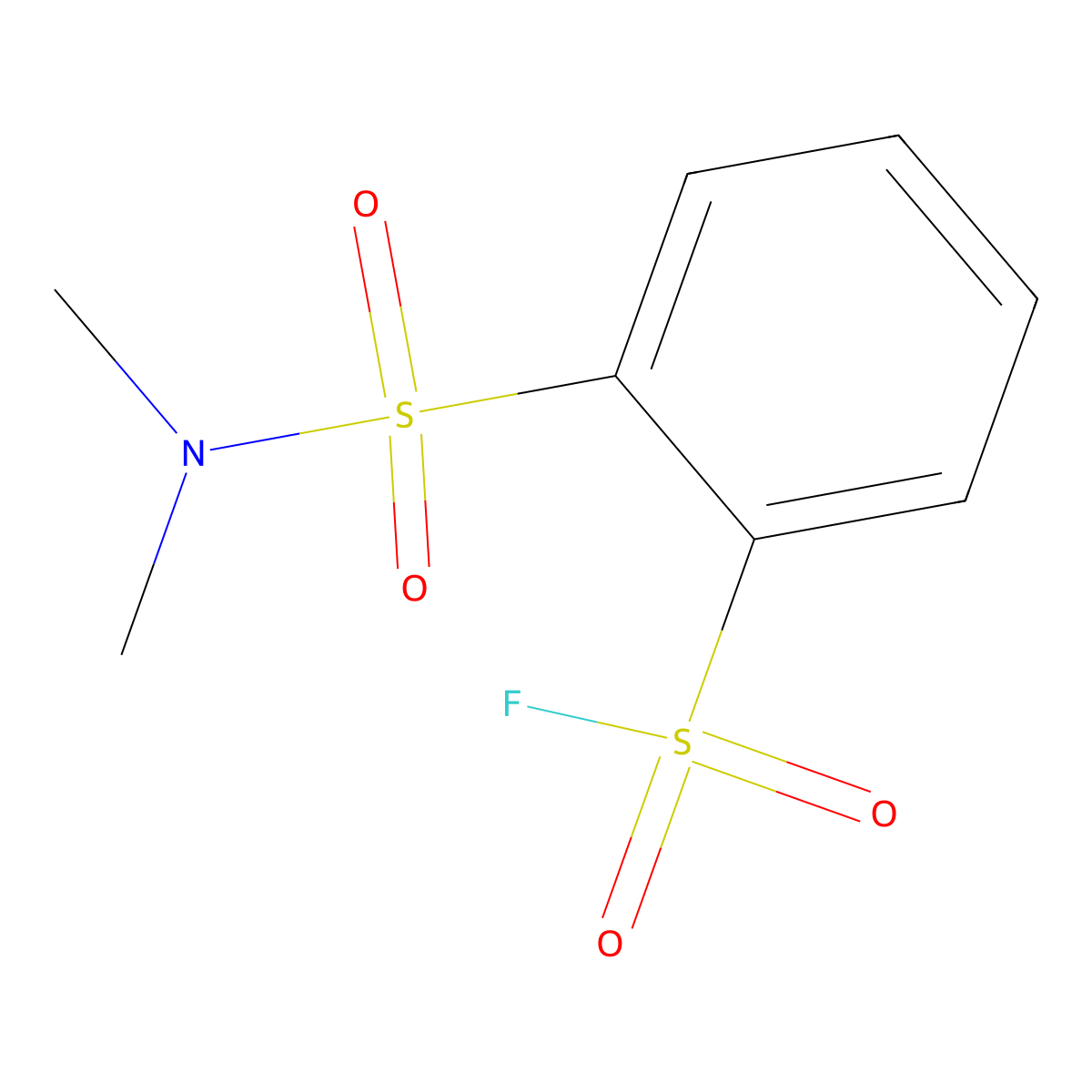 2-(Dimethylsulfamoyl)benzene-1-sulfonyl fluoride molecular structure, CAS 2138429-67-9