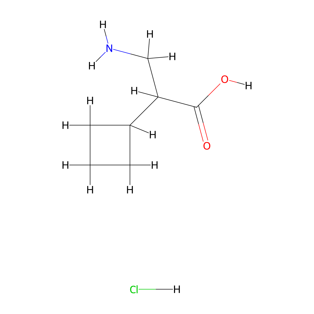 3-Amino-2-cyclobutylpropanoic acid hydrochloride molecular structure, CAS 2138429-90-8