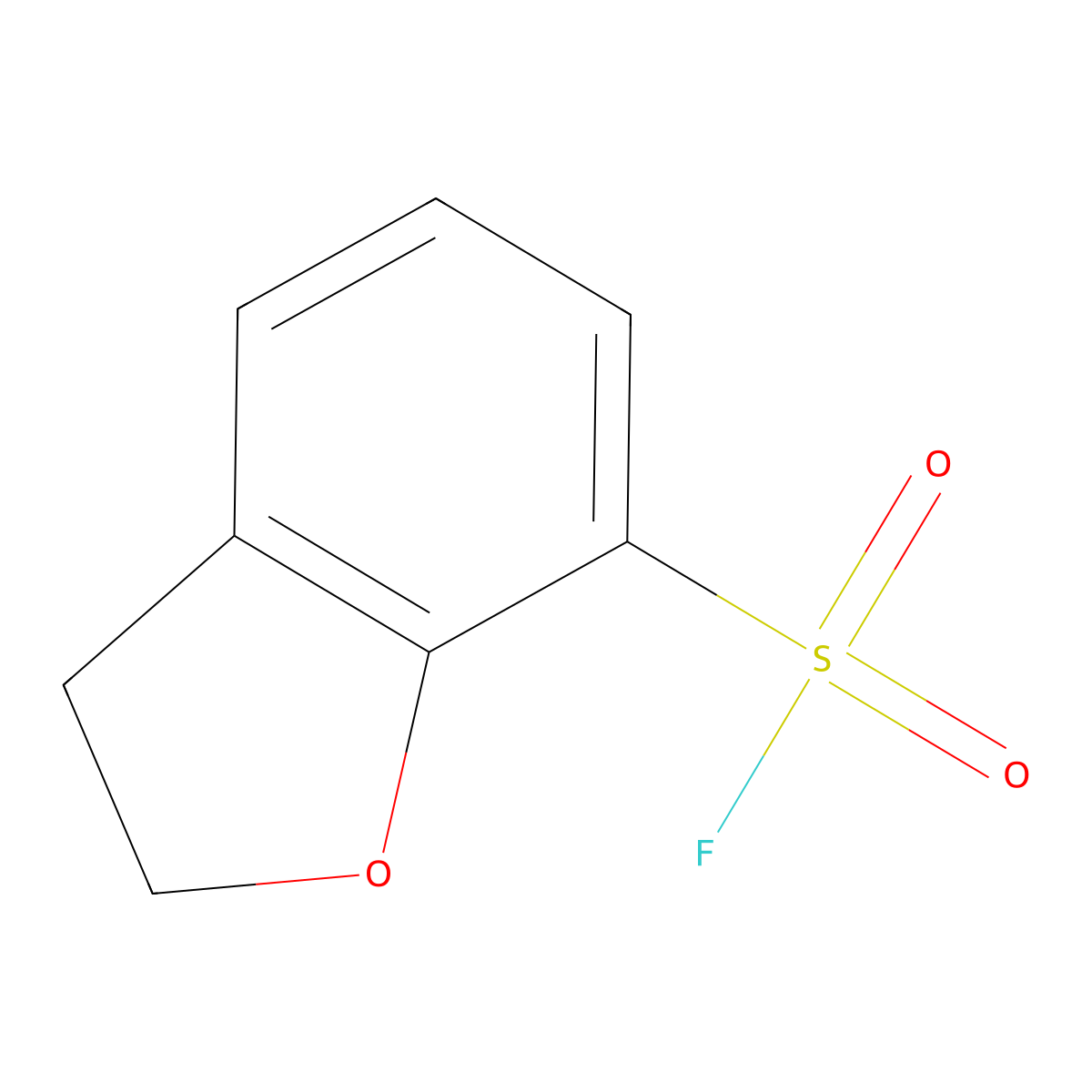 2,3-Dihydro-1-benzofuran-7-sulfonyl fluoride molecular structure, CAS 2138429-92-0