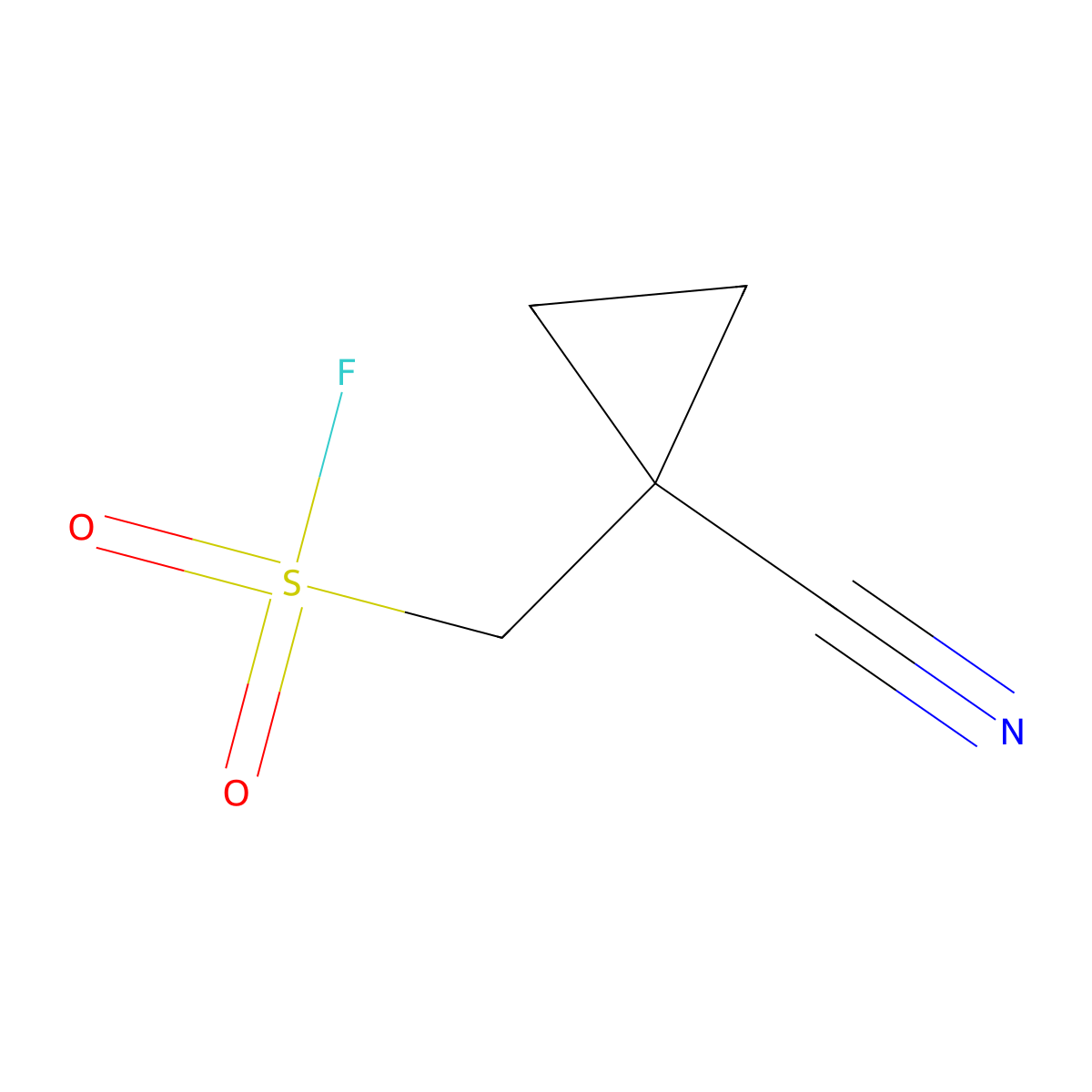 (1-Cyanocyclopropyl)methanesulfonyl fluoride molecular structure, CAS 2138430-04-1
