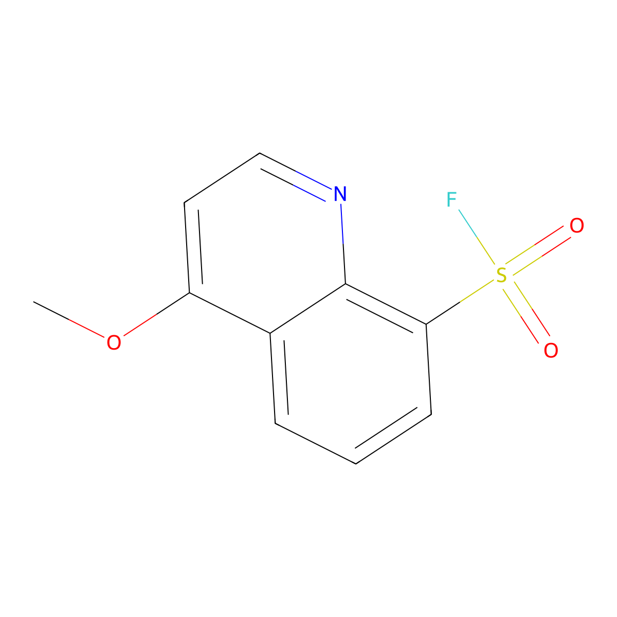 4-Methoxyquinoline-8-sulfonyl fluoride molecular structure, CAS 2138430-65-4