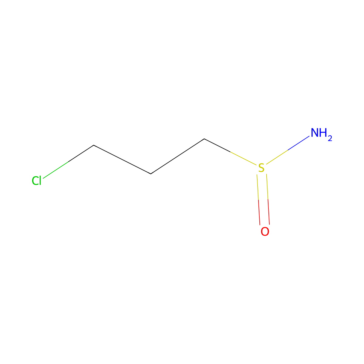 3-Chloropropane-1-sulfinamide molecular structure, CAS 2138433-67-5