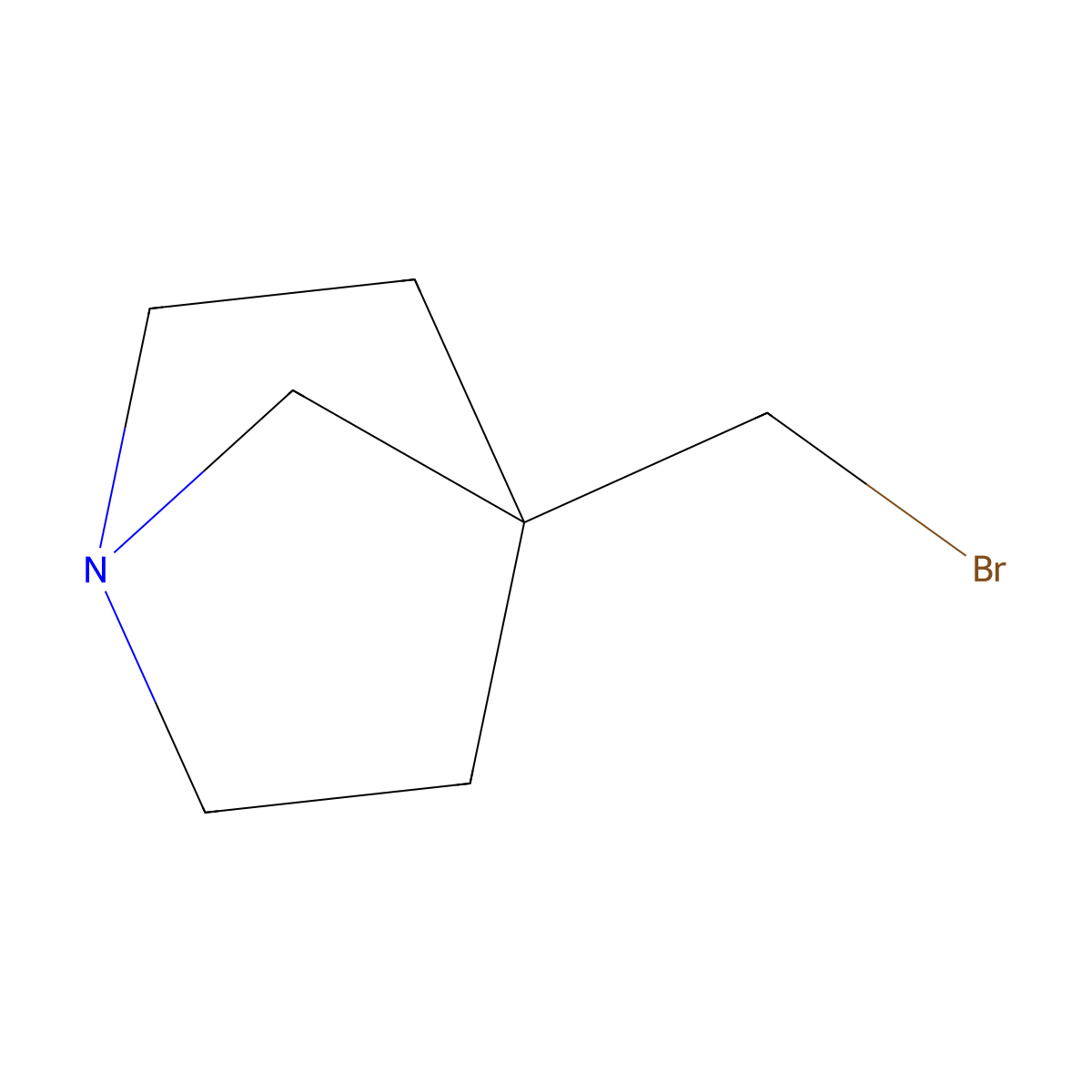 4-(Bromomethyl)-1-azabicyclo[2.2.1]heptane molecular structure, CAS 2138437-55-3