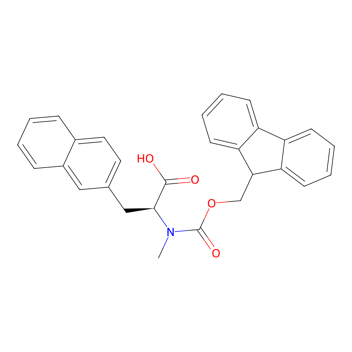 N-Fmoc-N-methyl-3-(2-naphthyl)-L-alanine molecular structure, CAS 2138482-09-2