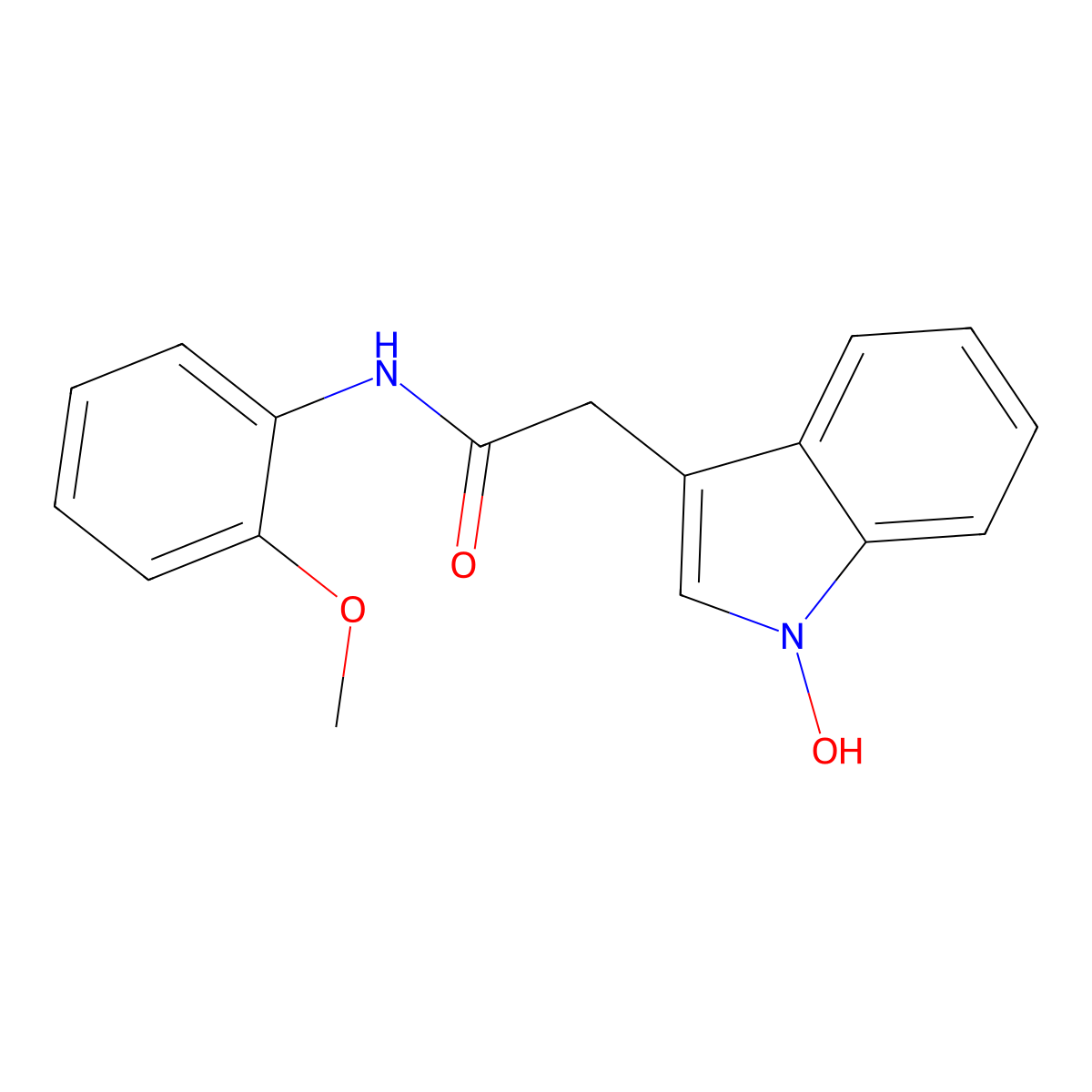 2-(1-Hydroxy-1H-indol-3-yl)-N-(2-methoxyphenyl)acetamide molecular structure, CAS 2138488-38-5