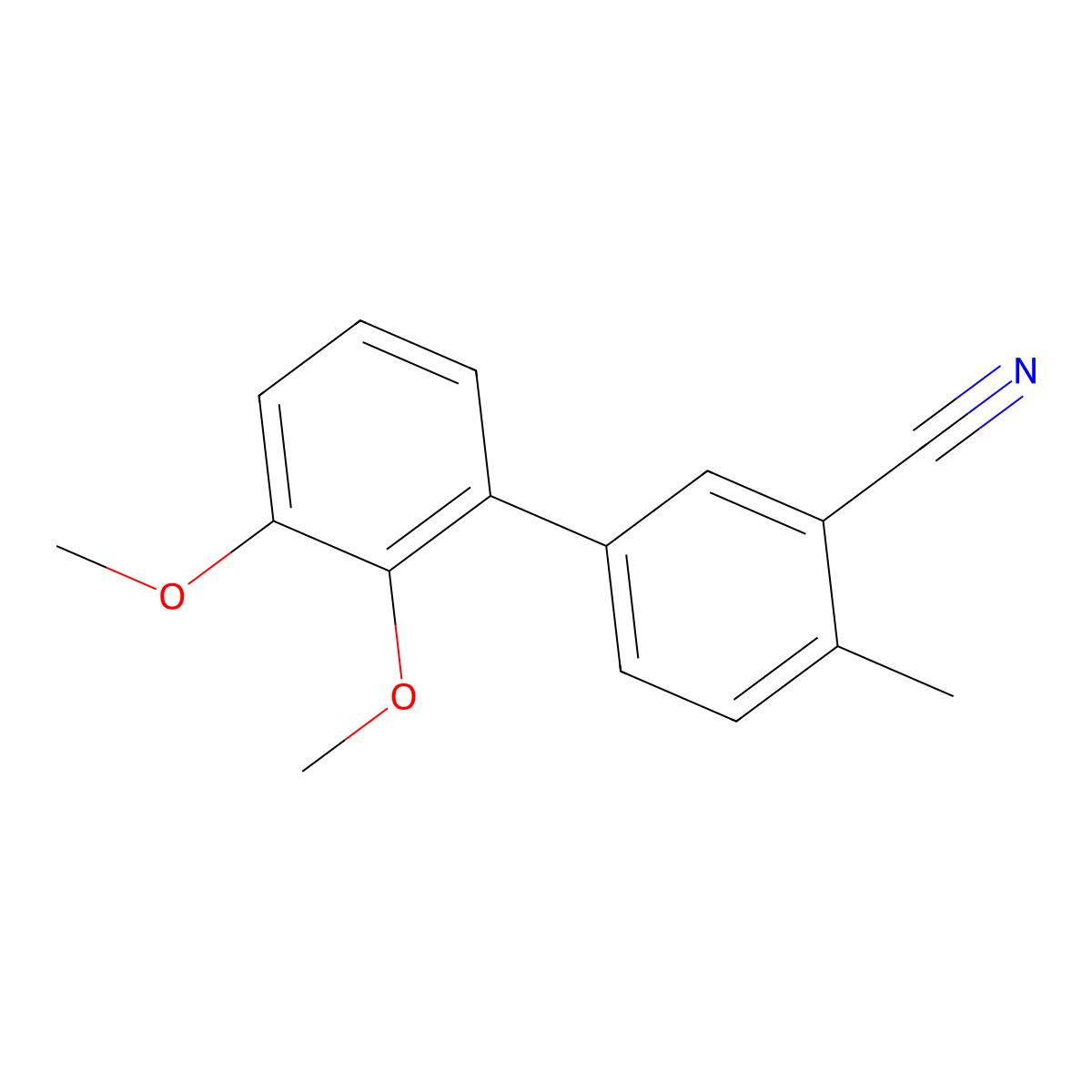 5-(2,3-Dimethoxyphenyl)-2-methylbenzonitrile molecular structure, CAS 2138508-76-4