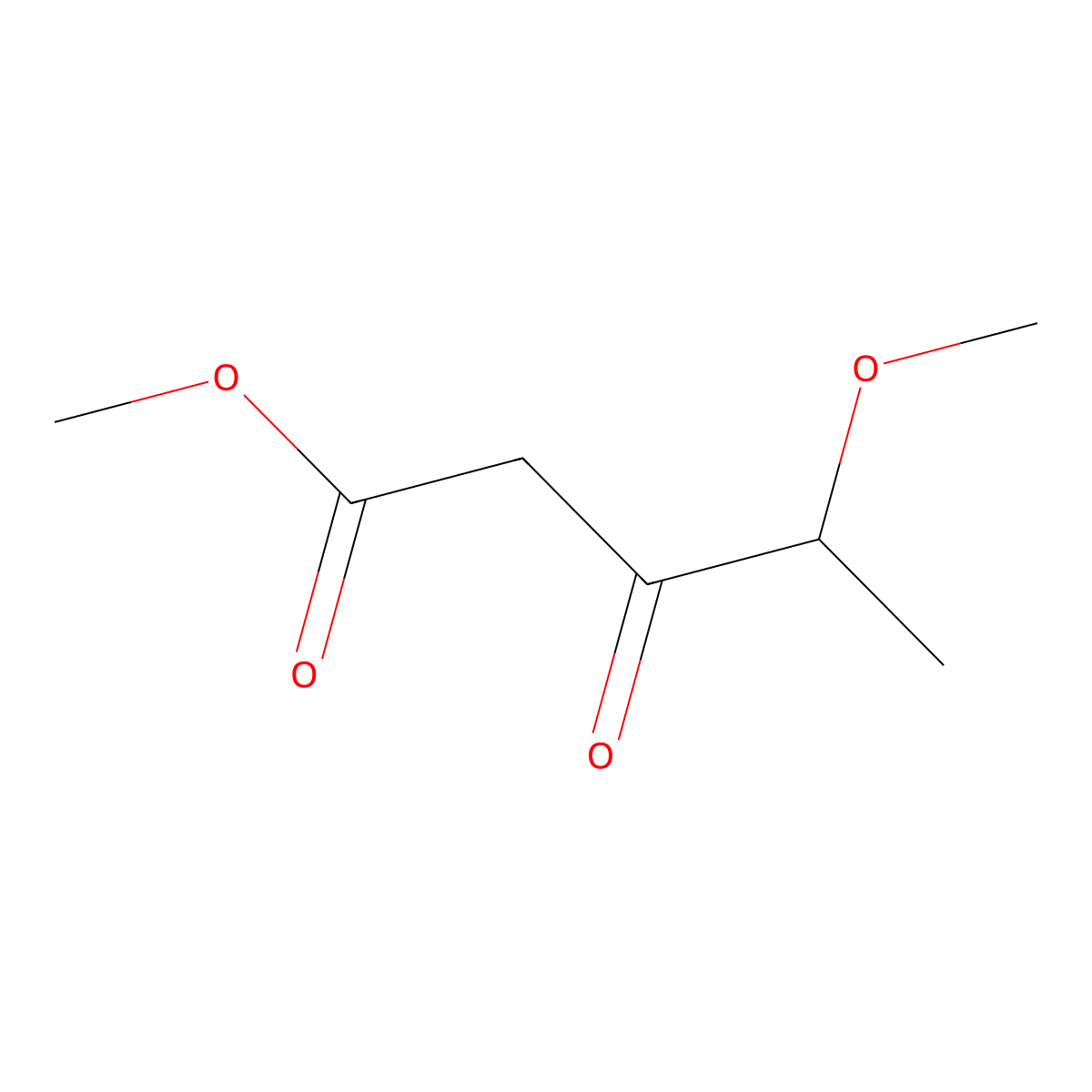 Methyl 4-methoxy-3-oxopentanoate molecular structure, CAS 2138508-91-3