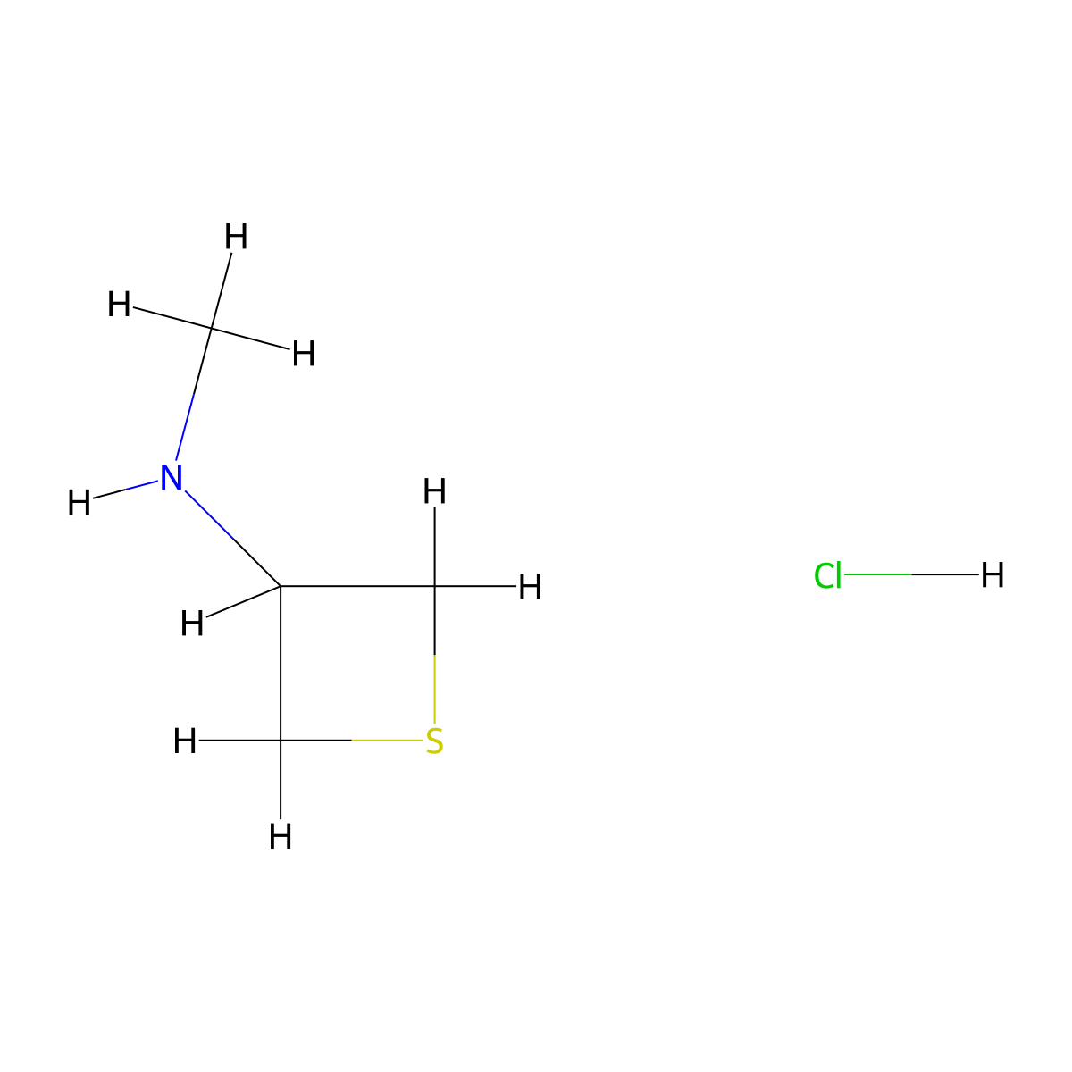 N-methylthietan-3-amine hydrochloride molecular structure, CAS 2138509-52-9