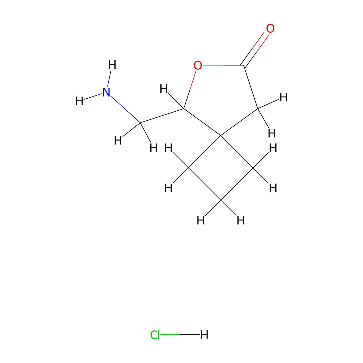 5-(Aminomethyl)-6-oxaspiro[3.4]octan-7-one hydrochloride molecular structure, CAS 2138513-56-9