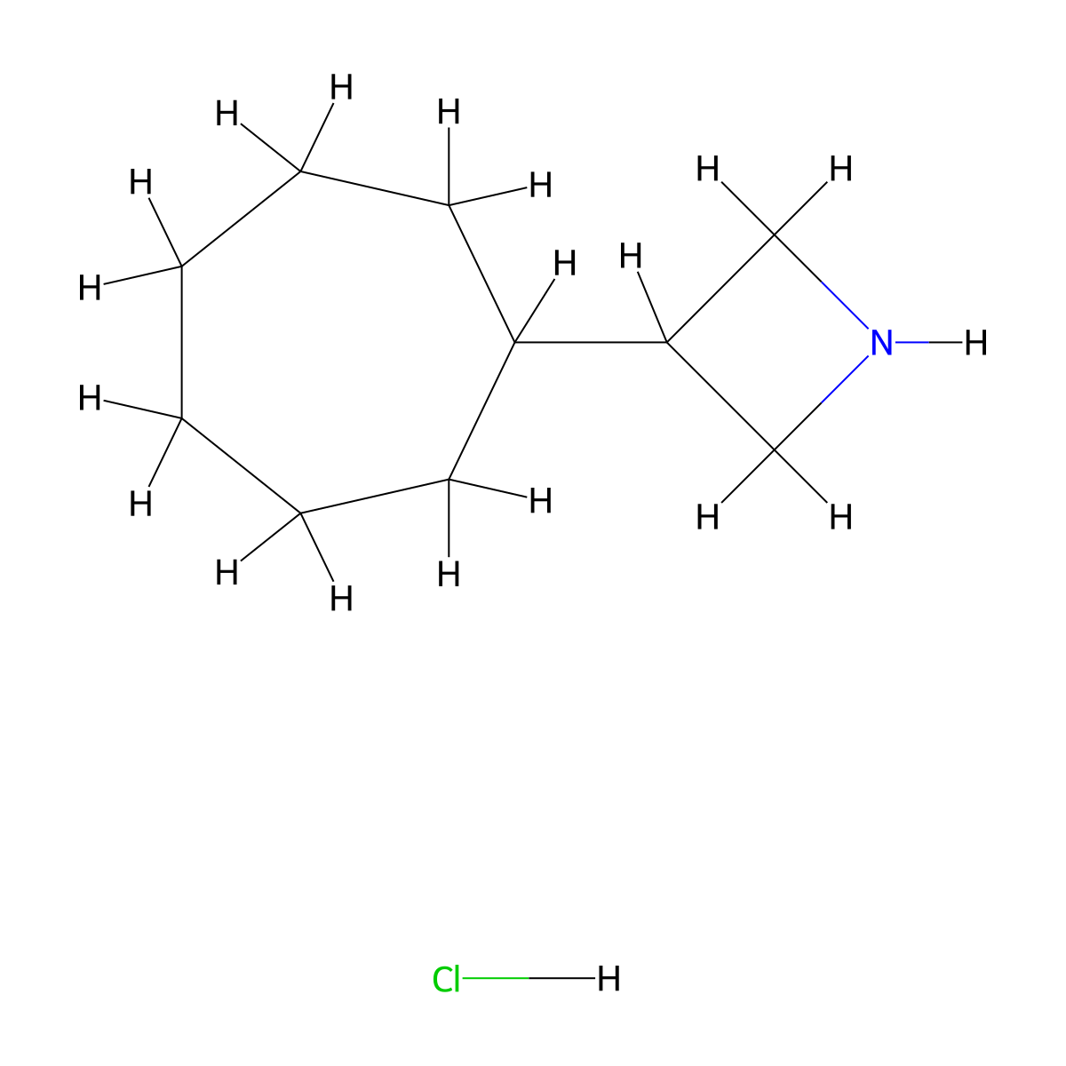 3-Cycloheptylazetidine hydrochloride molecular structure, CAS 2138513-86-5