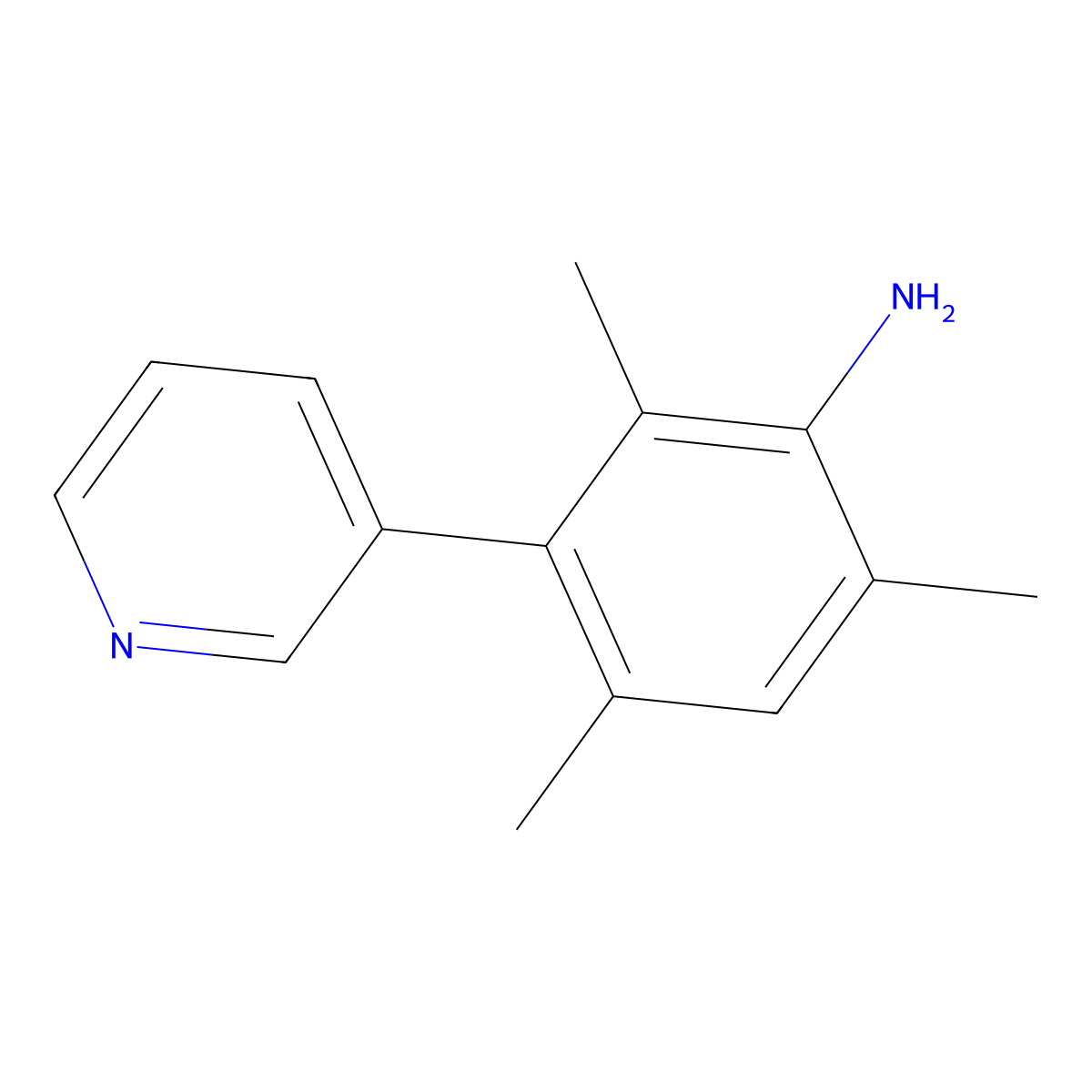 2,4,6-Trimethyl-3-(pyridin-3-yl)aniline molecular structure, CAS 2138519-52-3