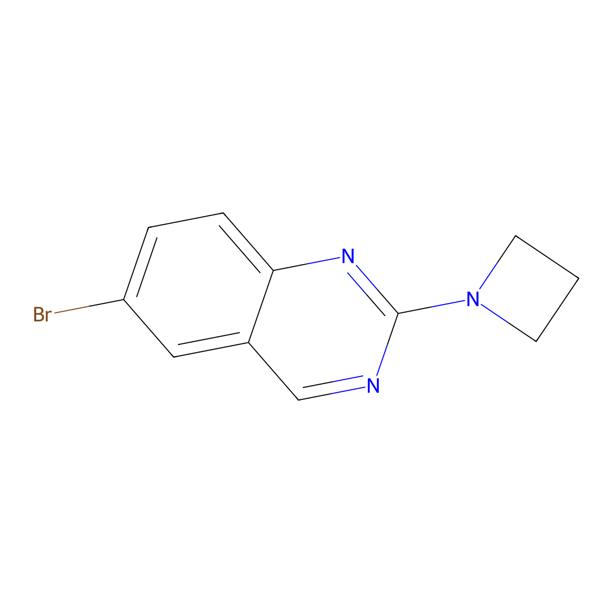 2-(Azetidin-1-yl)-6-bromoquinazoline molecular structure, CAS 2138525-82-1