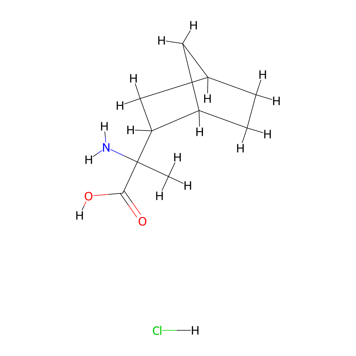2-Amino-2-{bicyclo[2.2.1]heptan-2-yl}propanoic acid hydrochloride molecular structure, CAS 2138527-17-8