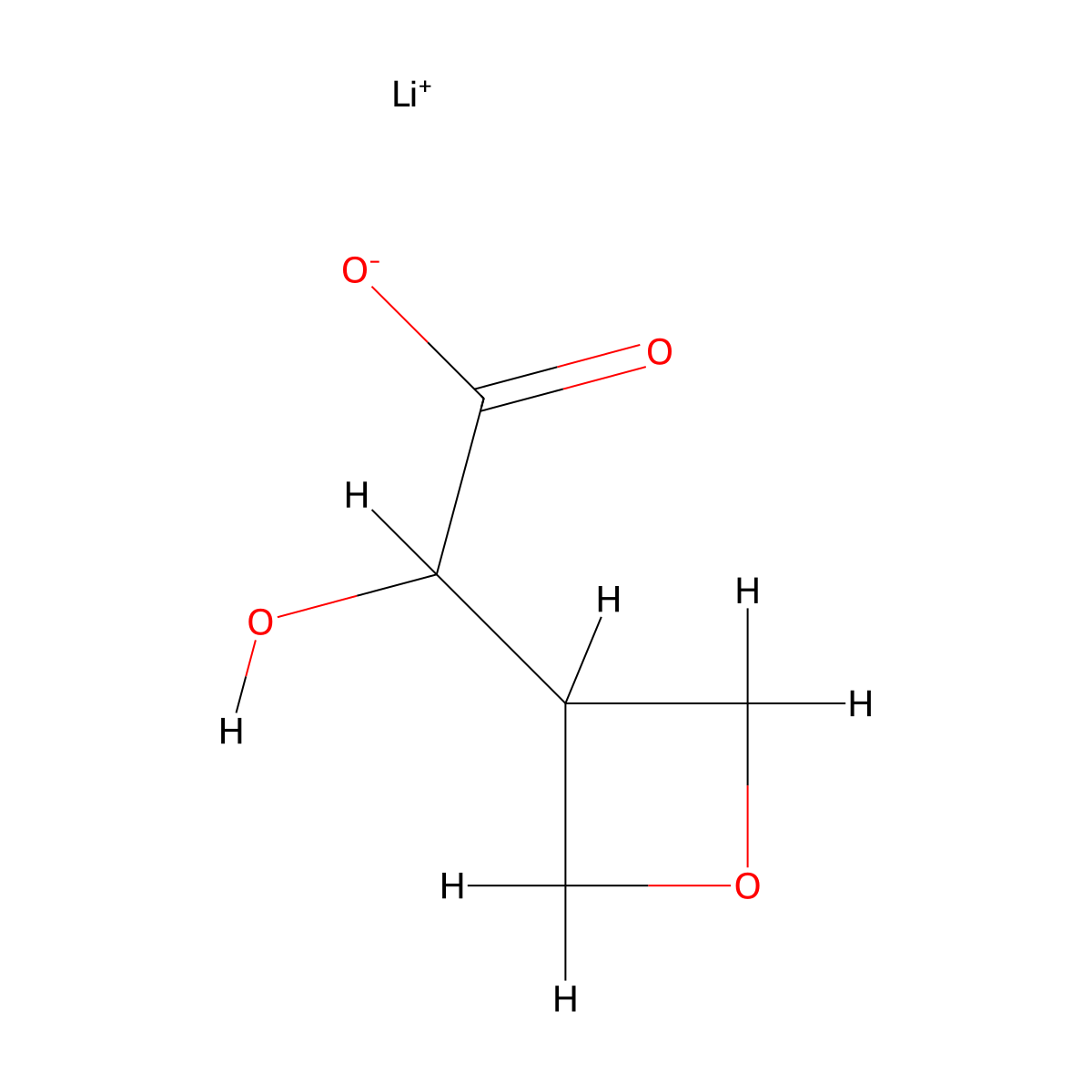 Lithium(1+) ion 2-hydroxy-2-(oxetan-3-yl)acetate molecular structure, CAS 2138529-05-0