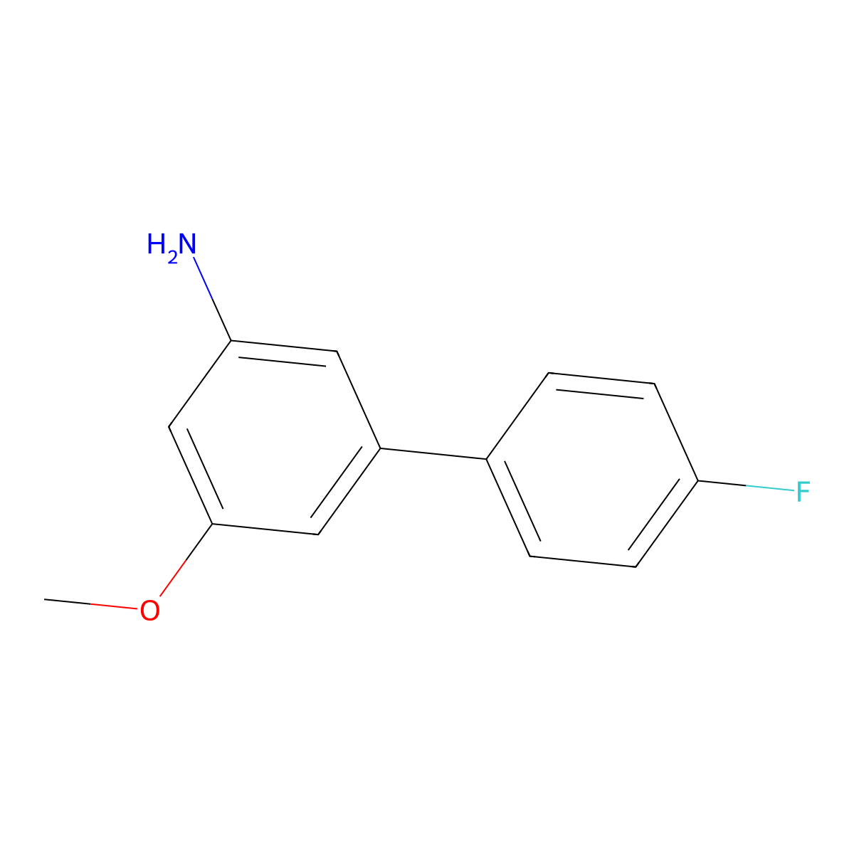 3-(4-Fluorophenyl)-5-methoxyaniline molecular structure, CAS 2138530-63-7
