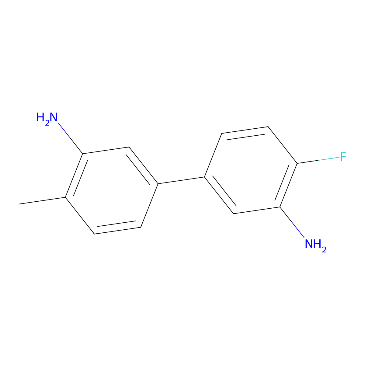 5-(3-Amino-4-fluorophenyl)-2-methylaniline molecular structure, CAS 2138540-70-0
