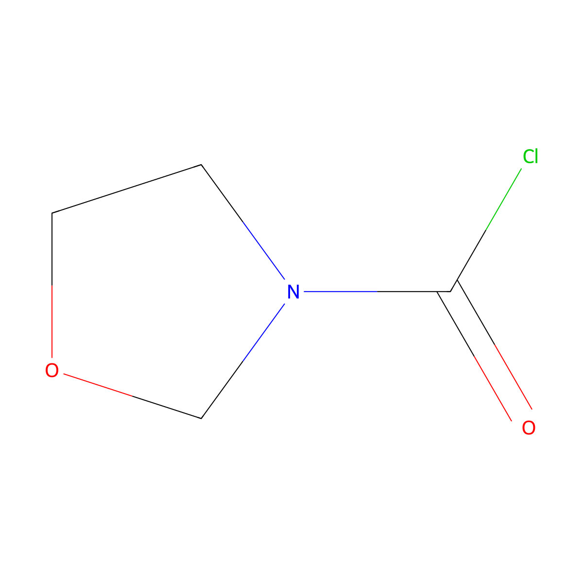 Oxazolidine-3-carbonyl Chloride molecular structure, CAS 2138544-57-5