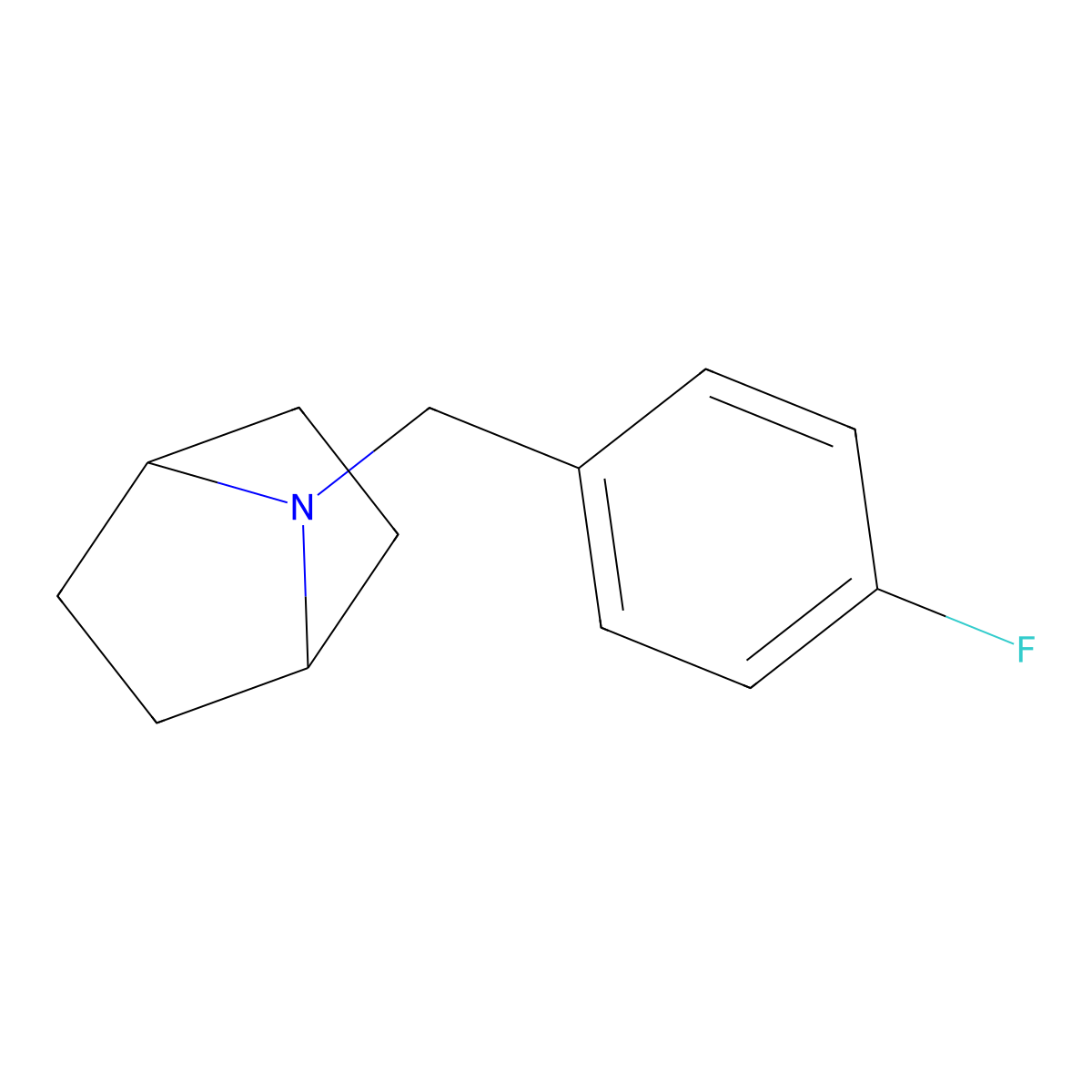 7-[(4-Fluorophenyl)methyl]-7-azabicyclo[2.2.1]heptane molecular structure, CAS 2138546-88-8