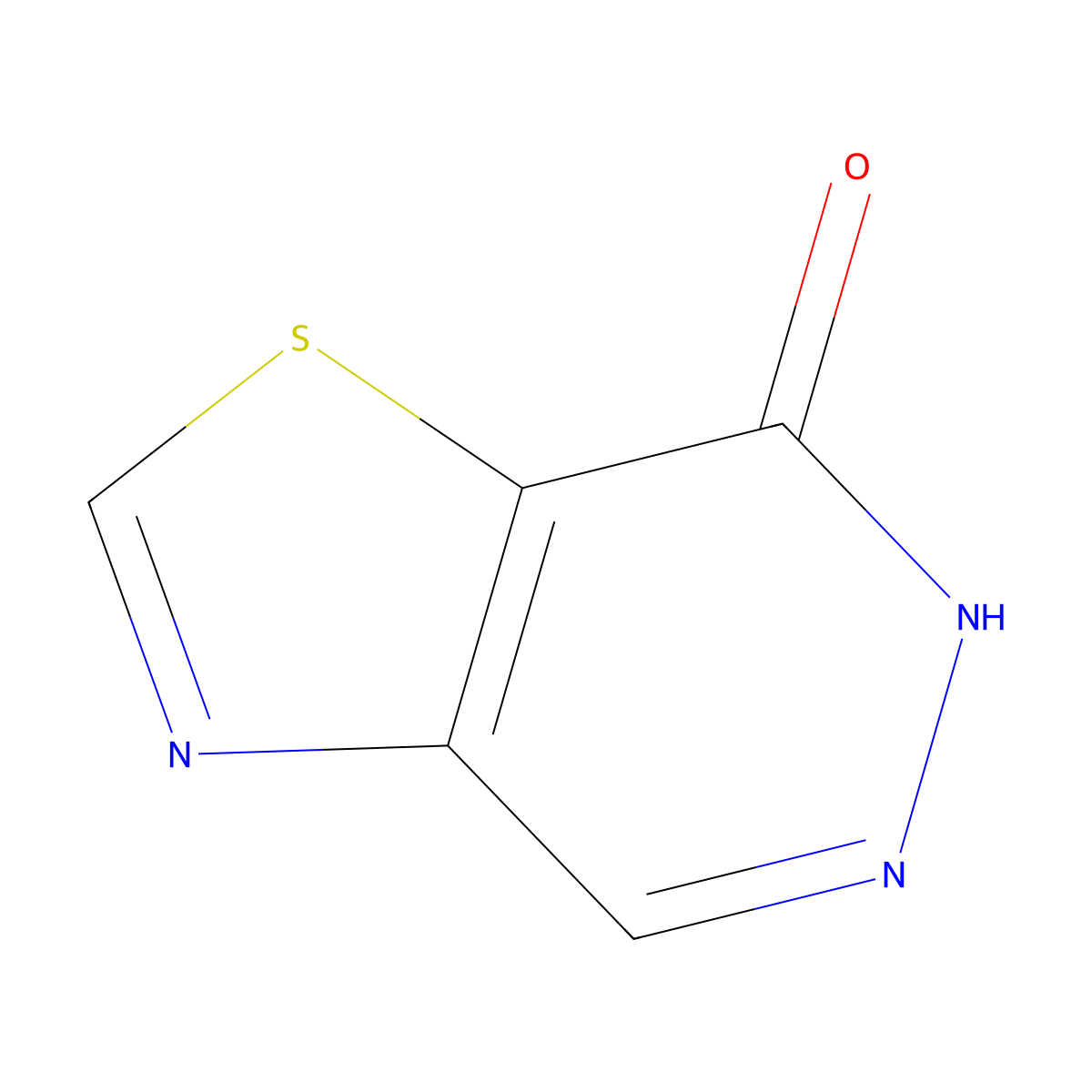 6H,7H-(1,3)thiazolo(4,5-d)pyridazin-7-one molecular structure, CAS 2138546-89-9
