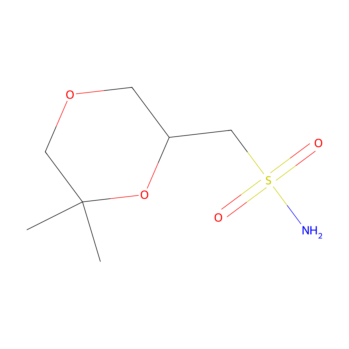 (6,6-Dimethyl-1,4-dioxan-2-yl)methanesulfonamide molecular structure, CAS 2138548-65-7