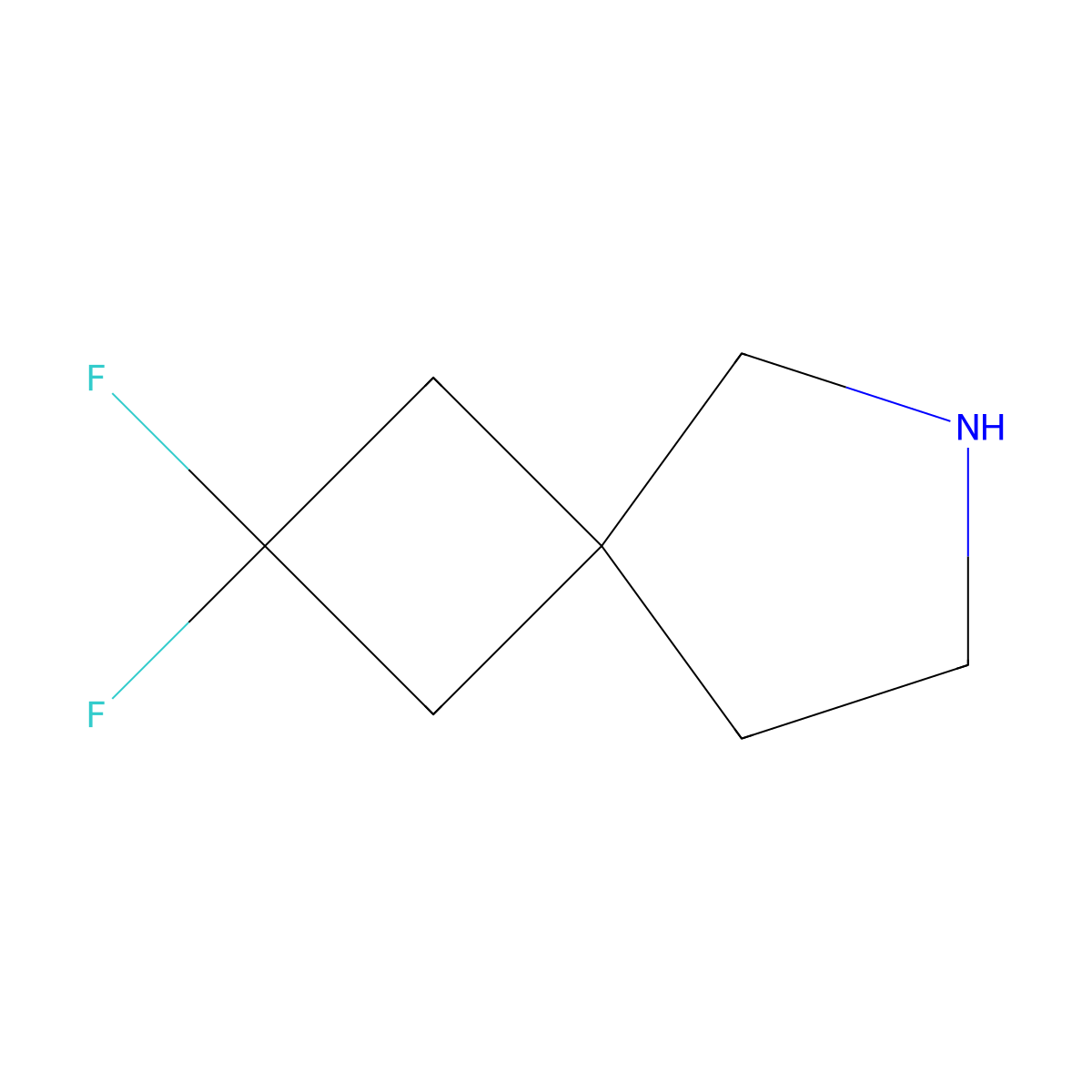 2,2-Difluoro-6-azaspiro[3.4]octane molecular structure, CAS 2138549-16-1