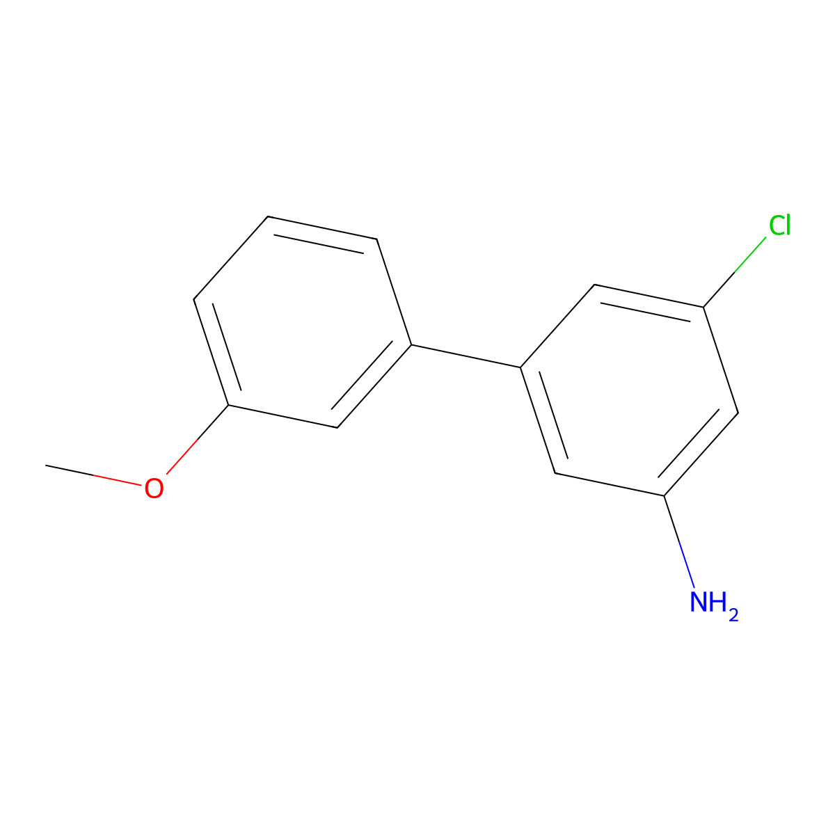 3-Chloro-5-(3-methoxyphenyl)aniline molecular structure, CAS 2138550-87-3