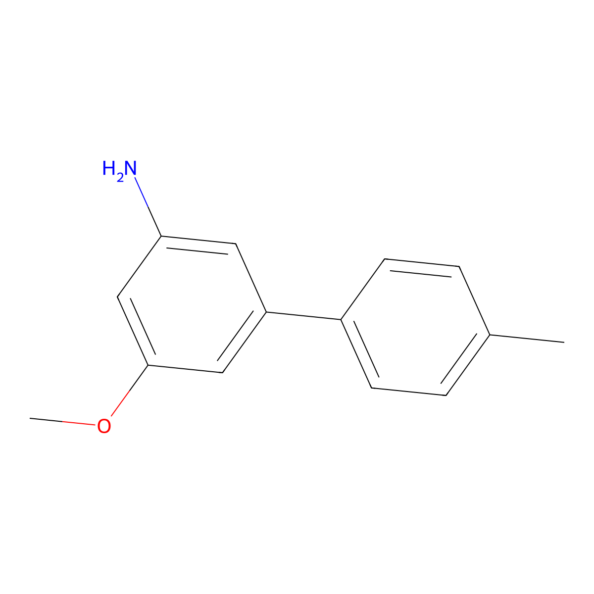 3-Methoxy-5-(4-methylphenyl)aniline molecular structure, CAS 2138555-70-9