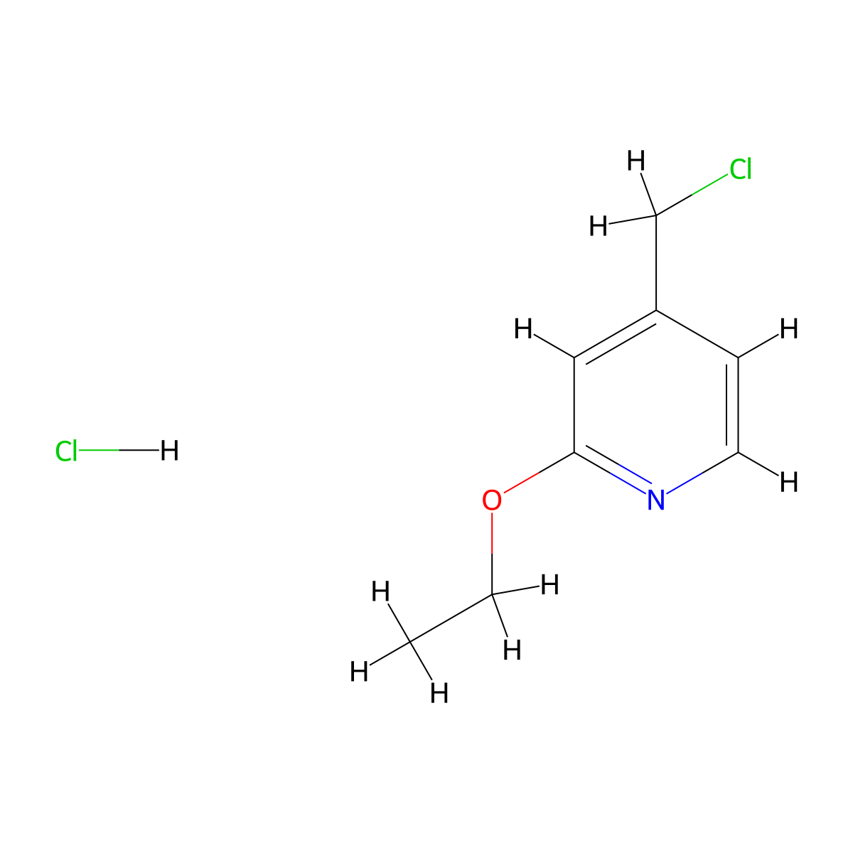 4-(Chloromethyl)-2-ethoxypyridine hydrochloride molecular structure, CAS 2138565-25-8