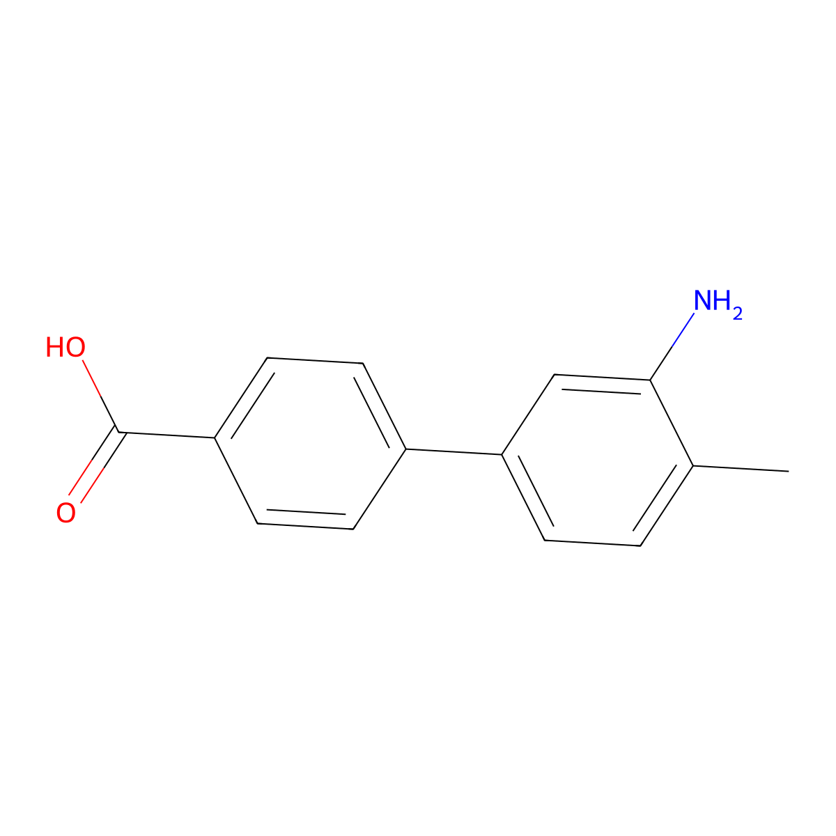 4-(3-Amino-4-methylphenyl)benzoic acid molecular structure, CAS 2138565-30-5