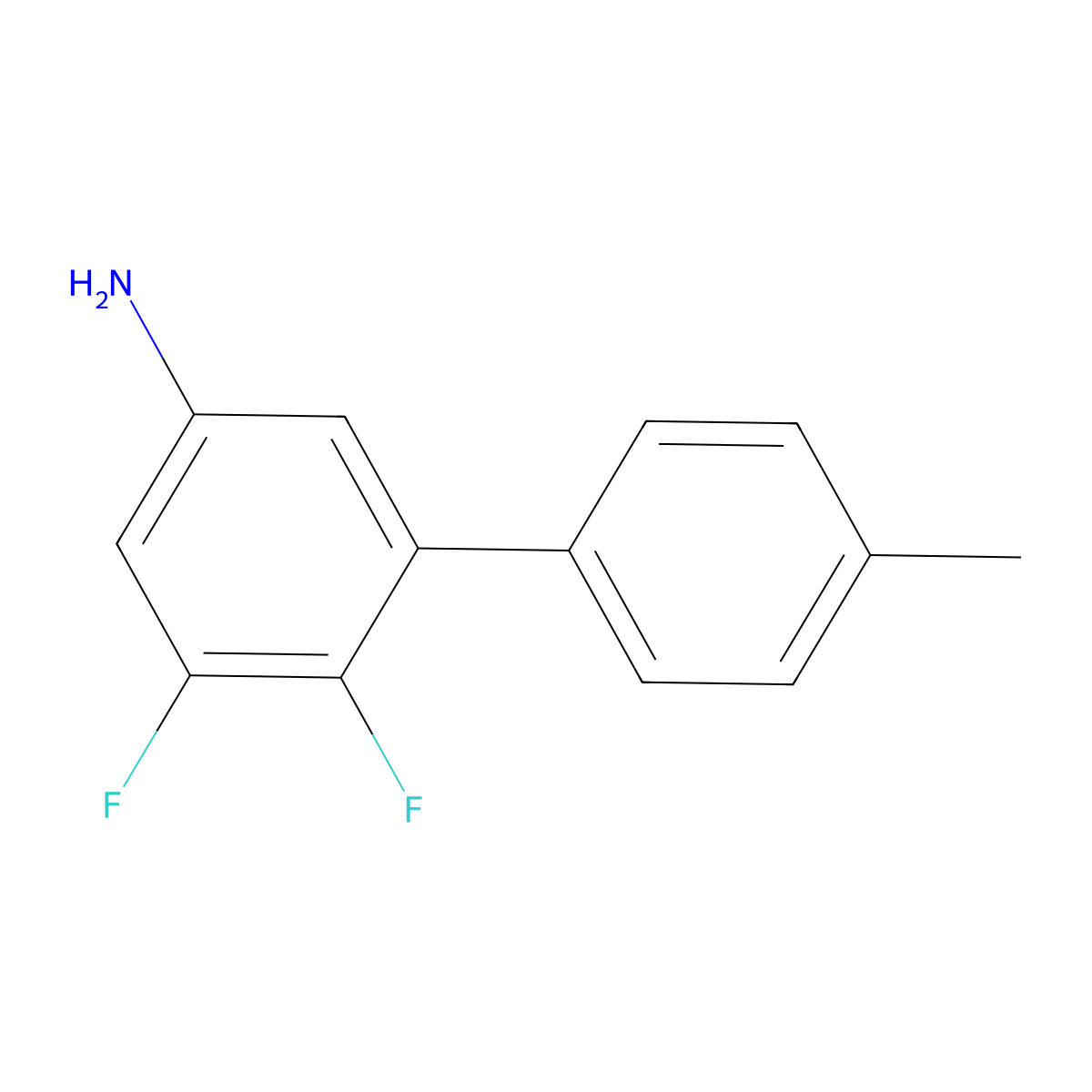 3,4-Difluoro-5-(4-methylphenyl)aniline molecular structure, CAS 2138566-06-8