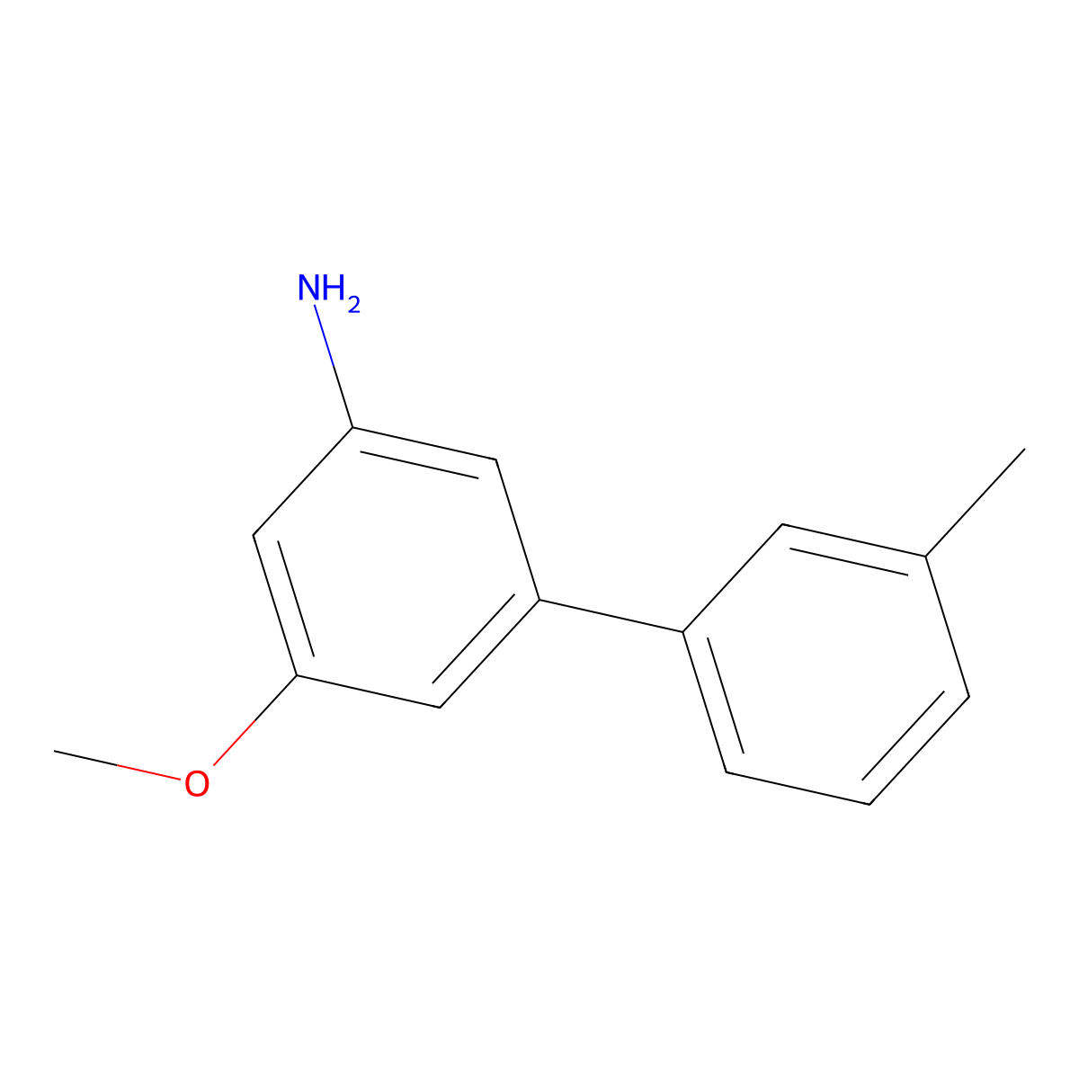 3-Methoxy-5-(3-methylphenyl)aniline molecular structure, CAS 2138566-97-7