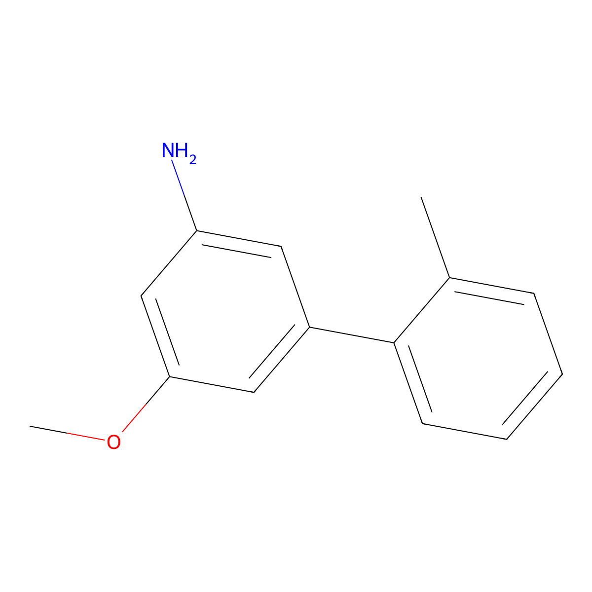 3-Methoxy-5-(2-methylphenyl)aniline molecular structure, CAS 2138567-06-1