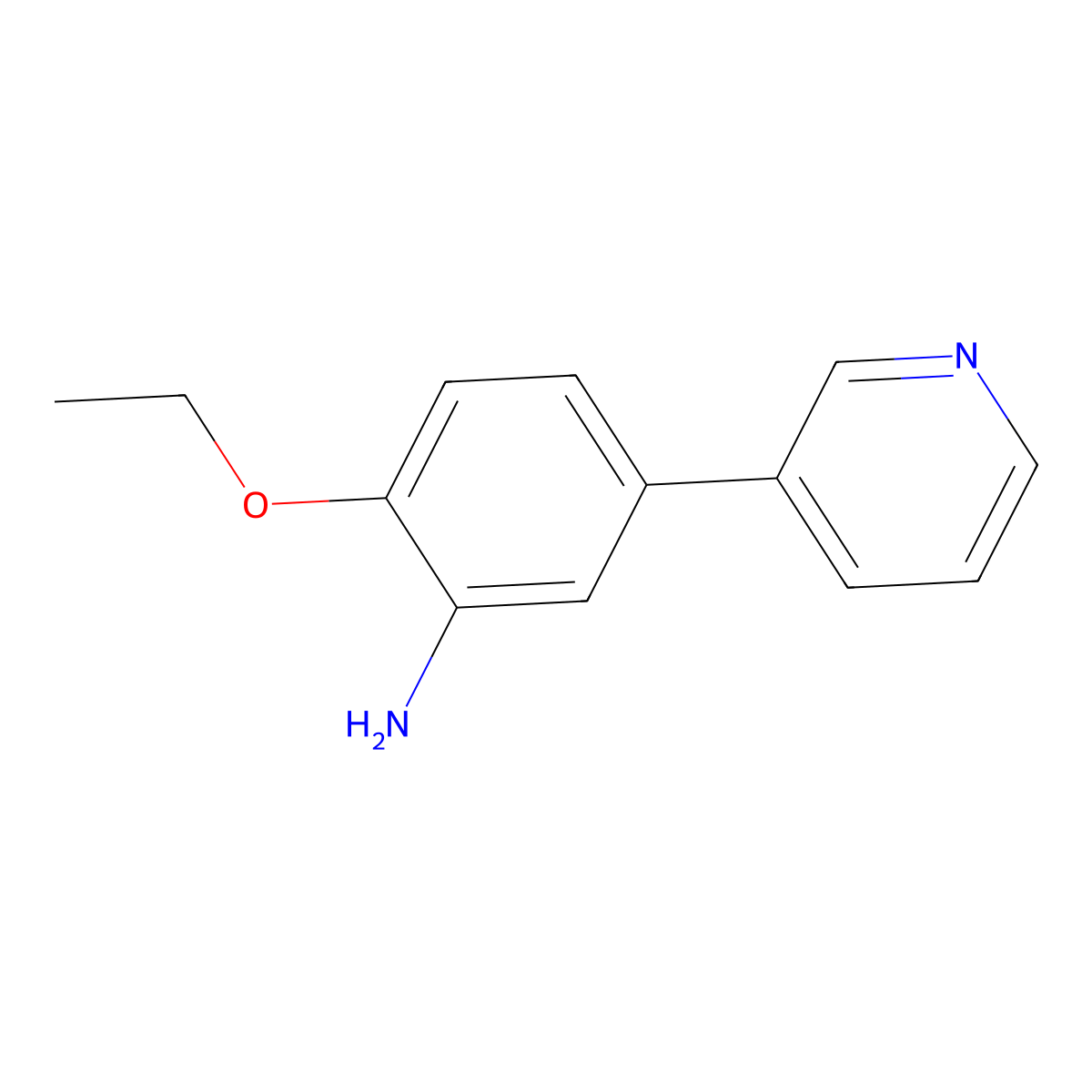 2-Ethoxy-5-(pyridin-3-yl)aniline molecular structure, CAS 2138567-58-3