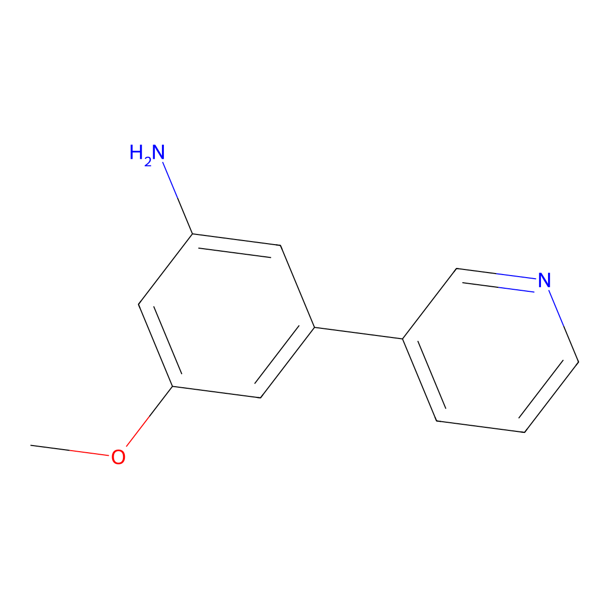 3-Methoxy-5-(pyridin-3-yl)aniline molecular structure, CAS 2138569-42-1
