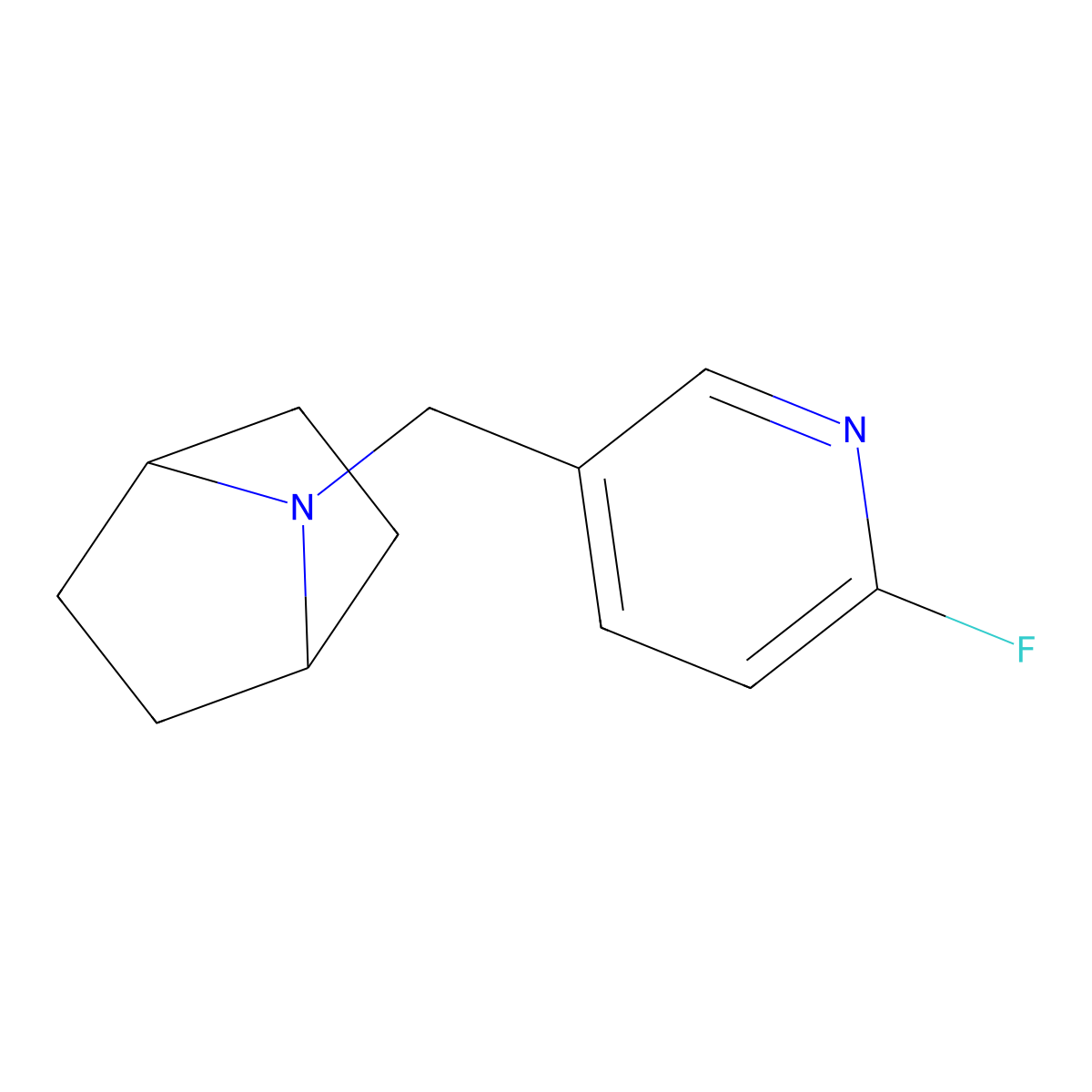 7-[(6-Fluoropyridin-3-yl)methyl]-7-azabicyclo[2.2.1]heptane molecular structure, CAS 2138570-61-1