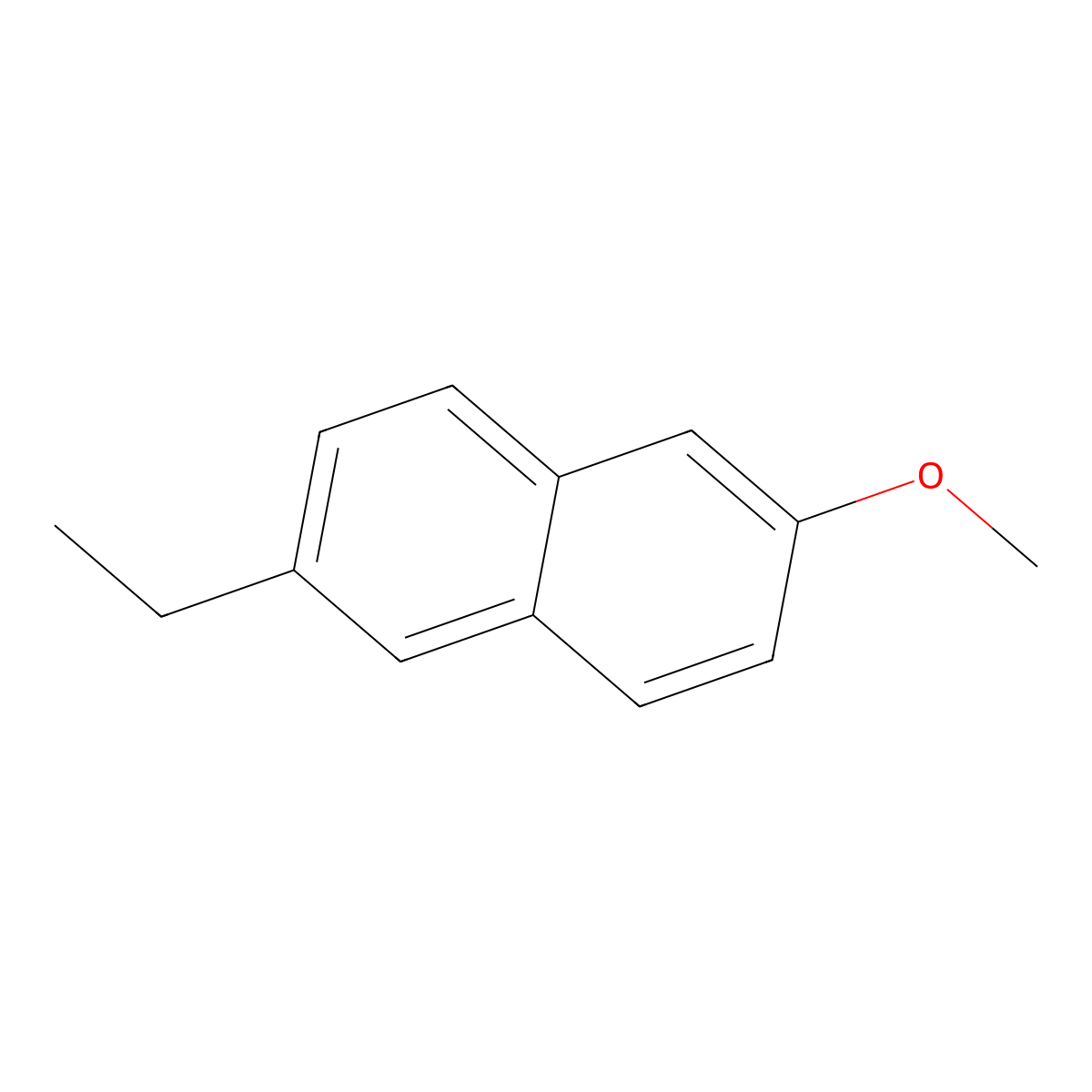 2-Ethyl-6-methoxynaphthalene molecular structure, CAS 21388-17-0
