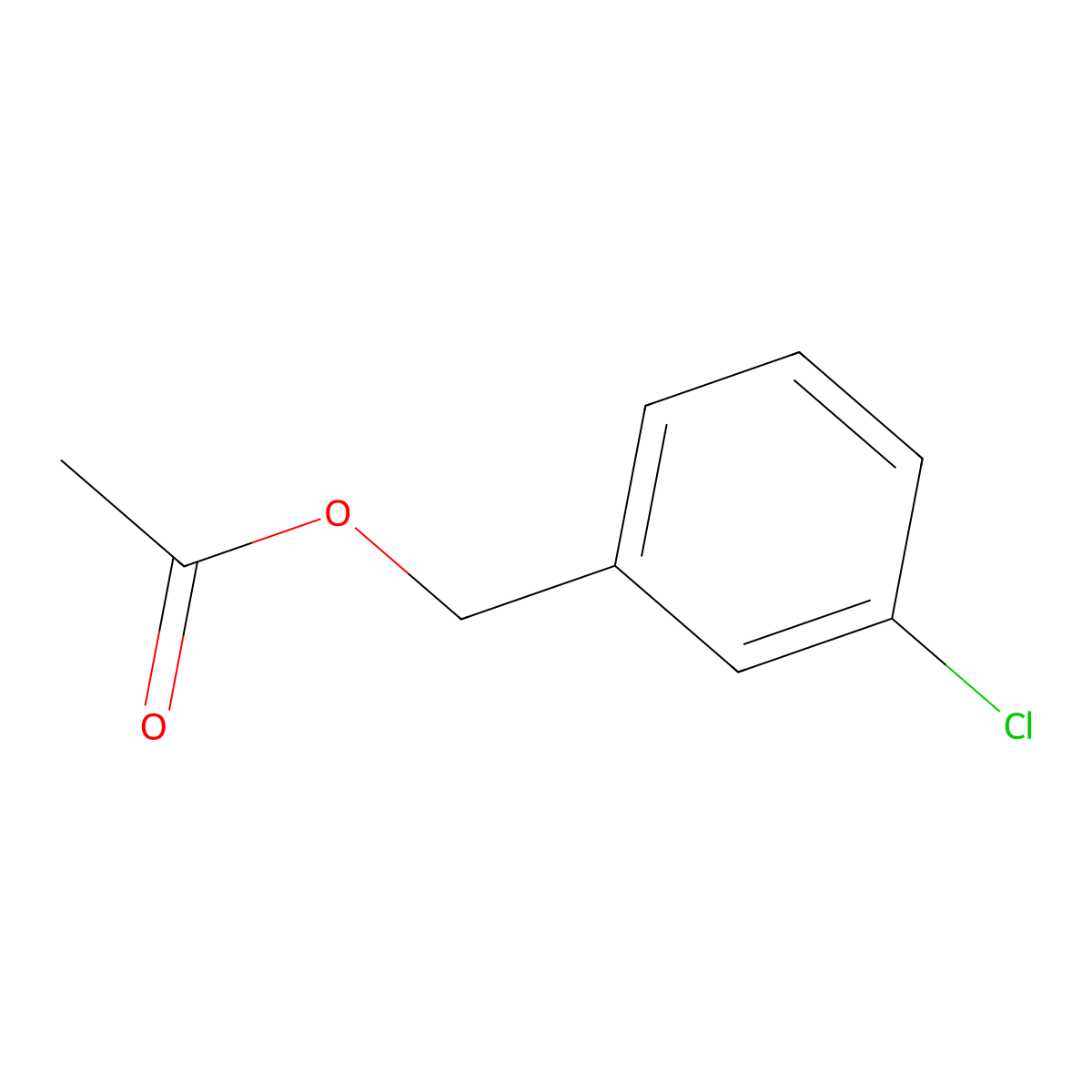 (3-chlorophenyl)methyl Acetate molecular structure, CAS 21388-93-2