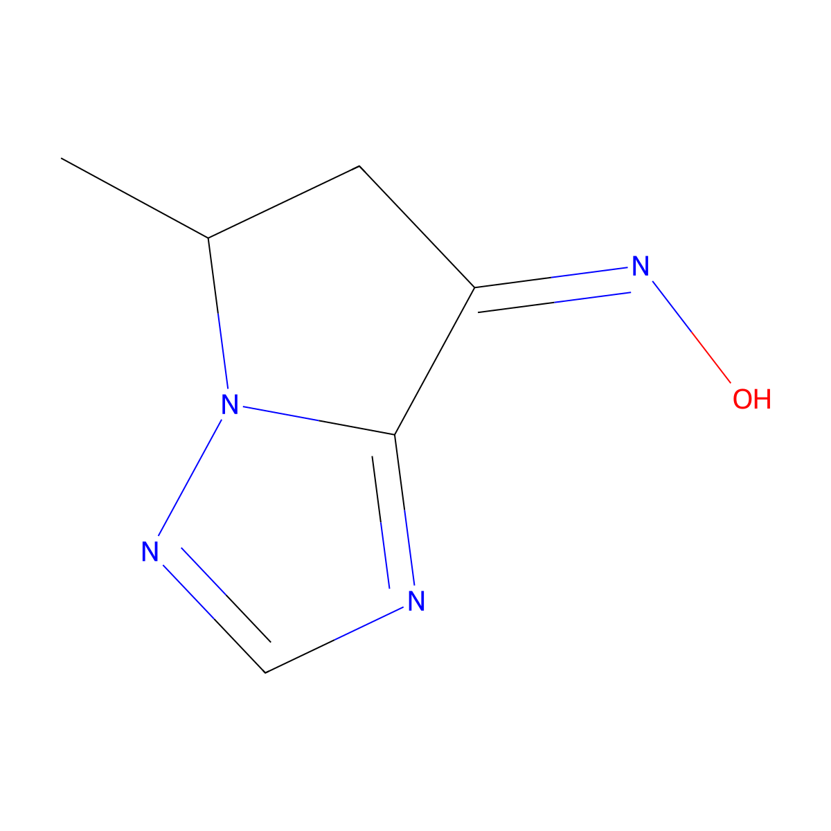 N-{5-methyl-5H,6H,7H-pyrrolo[1,2-b][1,2,4]triazol-7-ylidene}hydroxylamine molecular structure, CAS 2138805-49-7