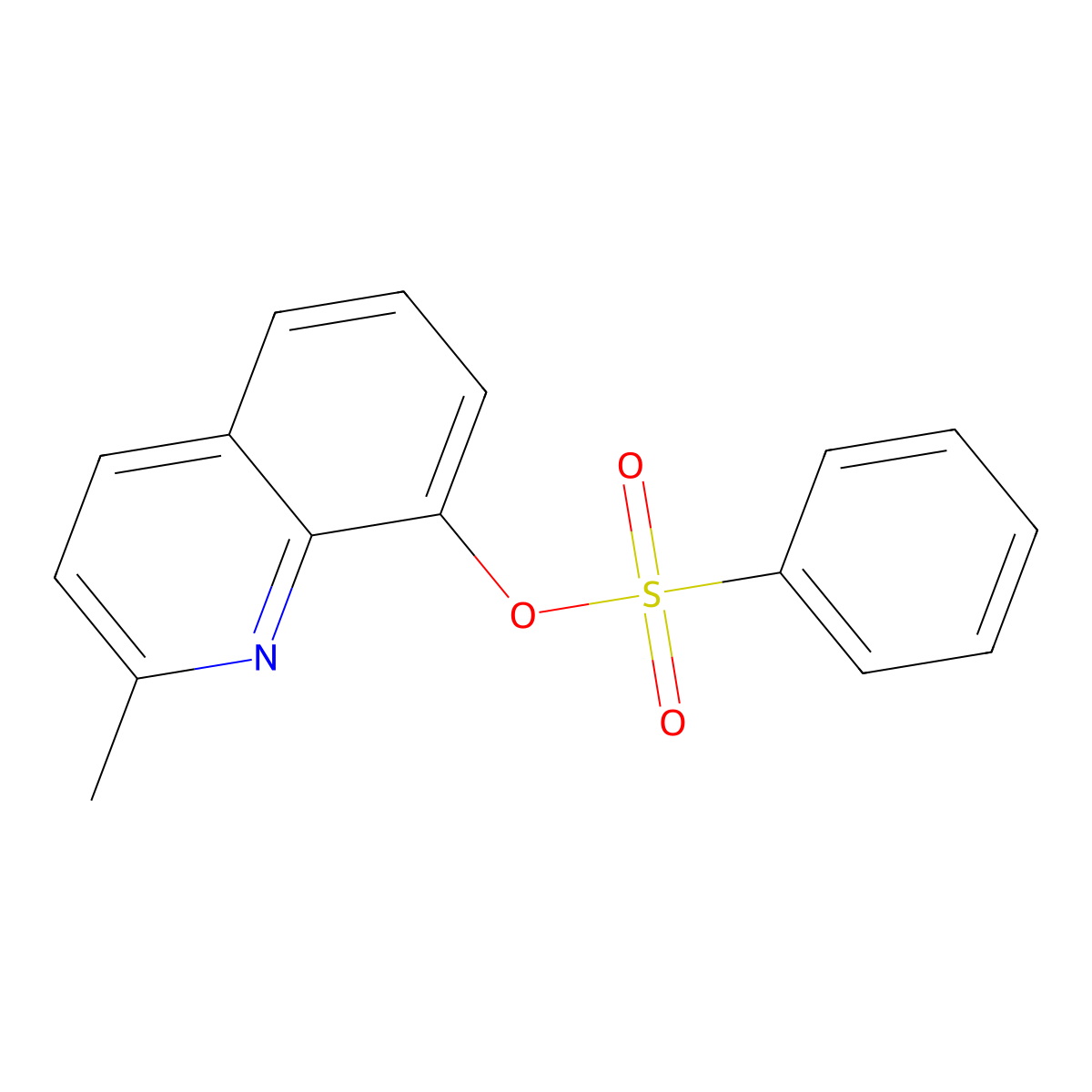 2-Methyl-8-quinolinyl benzenesulfonate molecular structure, CAS 213881-38-0