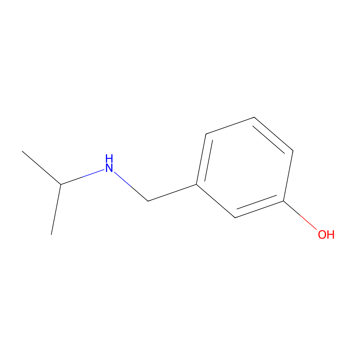 3-{[(Propan-2-yl)amino]methyl}phenol molecular structure, CAS 213891-23-7