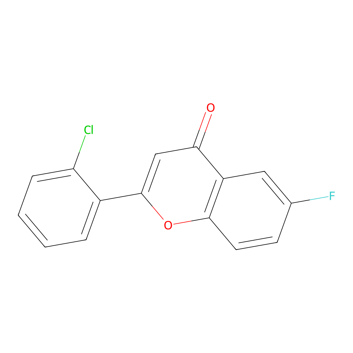 2'-Chloro-6-fluoroflavone molecular structure, CAS 213894-65-6