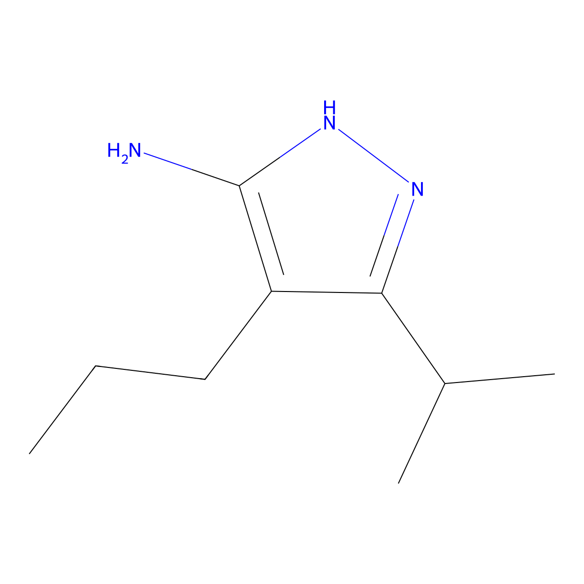 3-Isopropyl-4-propyl-1h-pyrazol-5-amine molecular structure, CAS 2138987-16-1