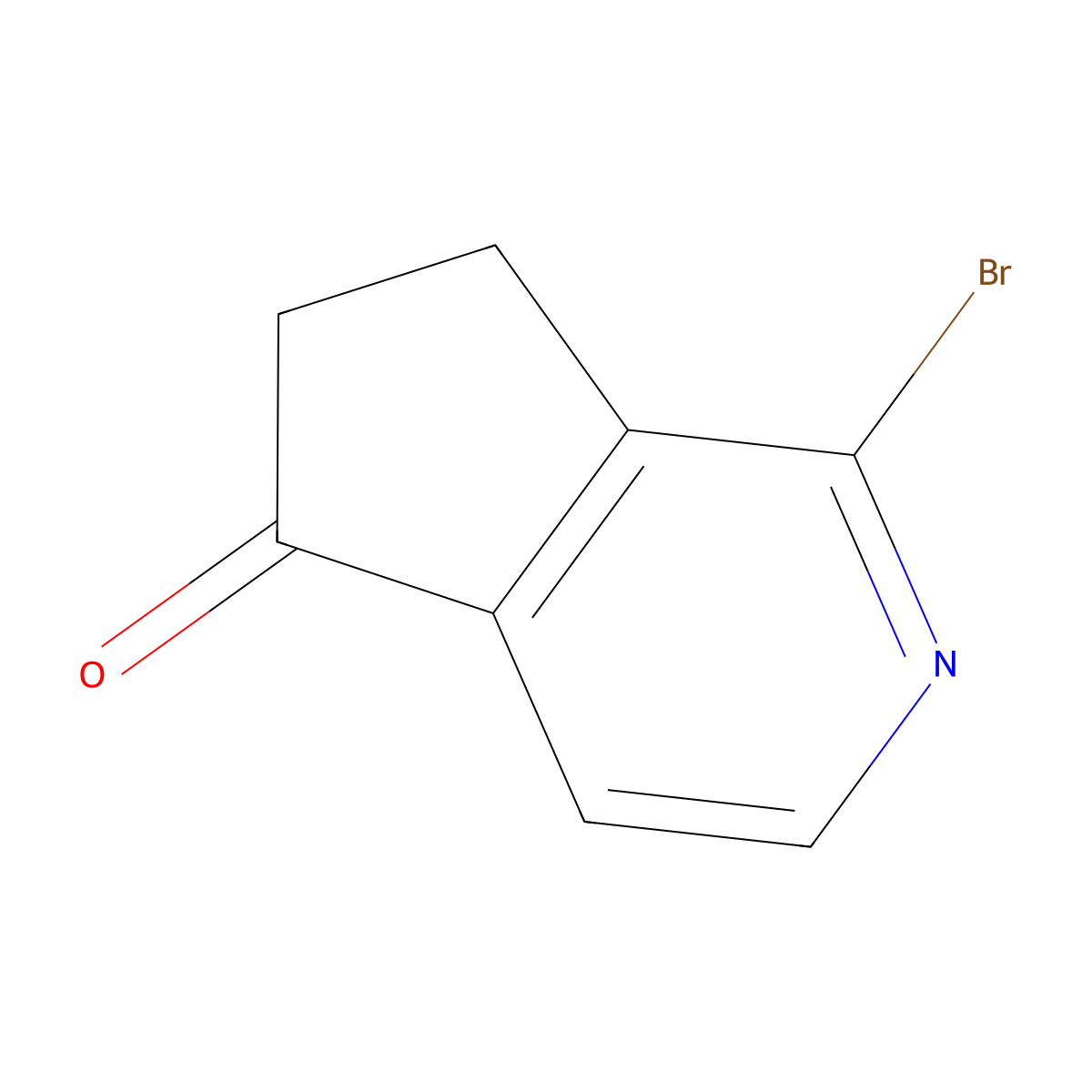 1-Bromo-6,7-dihydro-5H-cyclopenta[c]pyridin-5-one molecular structure, CAS 2139226-35-8
