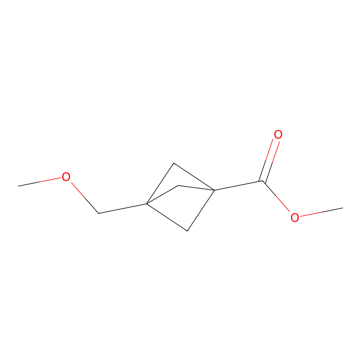 3-Methoxymethyl-bicyclo[1.1.1]pentane-1-carboxylic acid methyl ester molecular structure, CAS 2139231-51-7