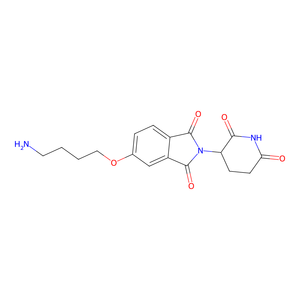 5-(4-Aminobutoxy)-2-(2,6-dioxo-3-piperidyl)isoindoline-1,3-dione molecular structure, CAS 2139329-76-1