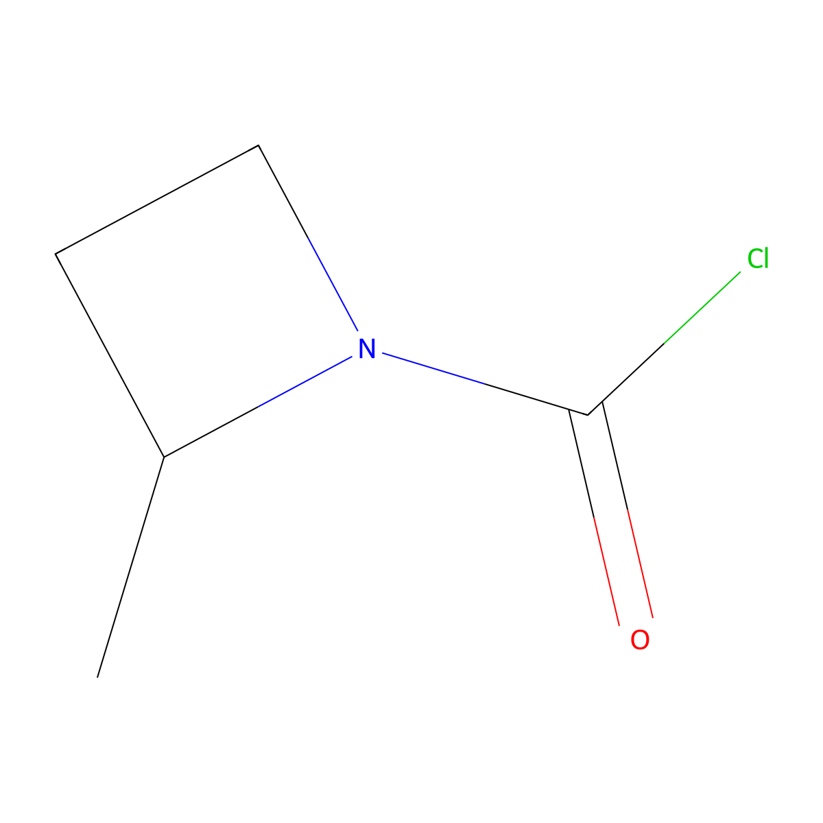 2-Methylazetidine-1-carbonyl chloride molecular structure, CAS 2139599-37-2