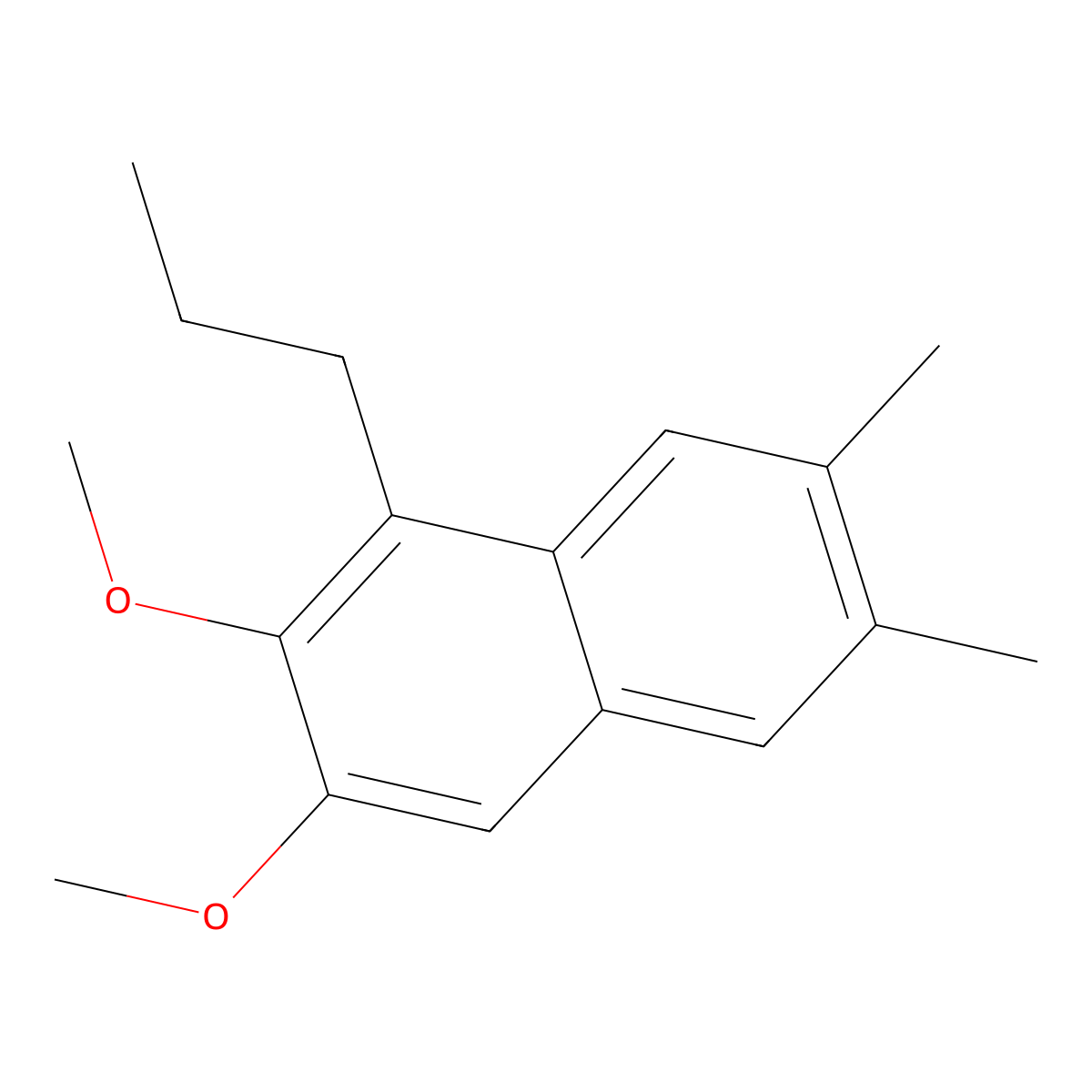 2,3-Dimethoxy-6,7-dimethyl-1-propylnaphthalene molecular structure, CAS 213971-41-6